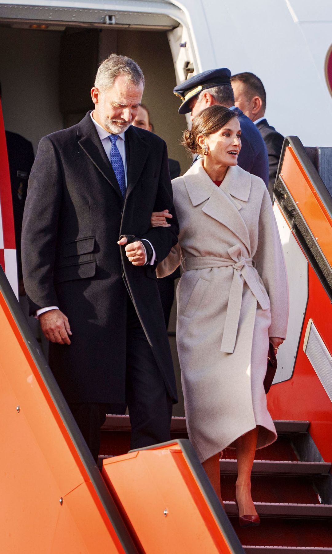 Felipe VI y doña Letizia en una de sus visitas de Estado