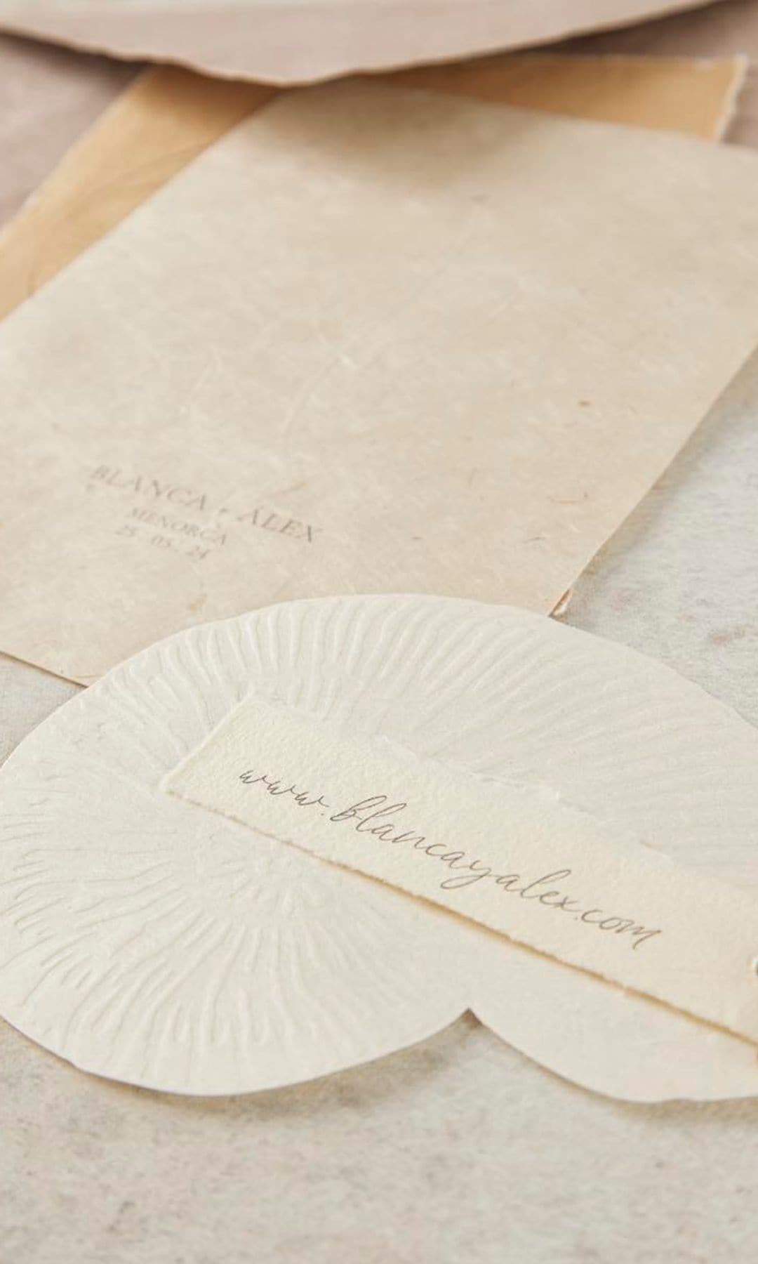 Invitaciones de la boda de la modelo Blanca Padilla