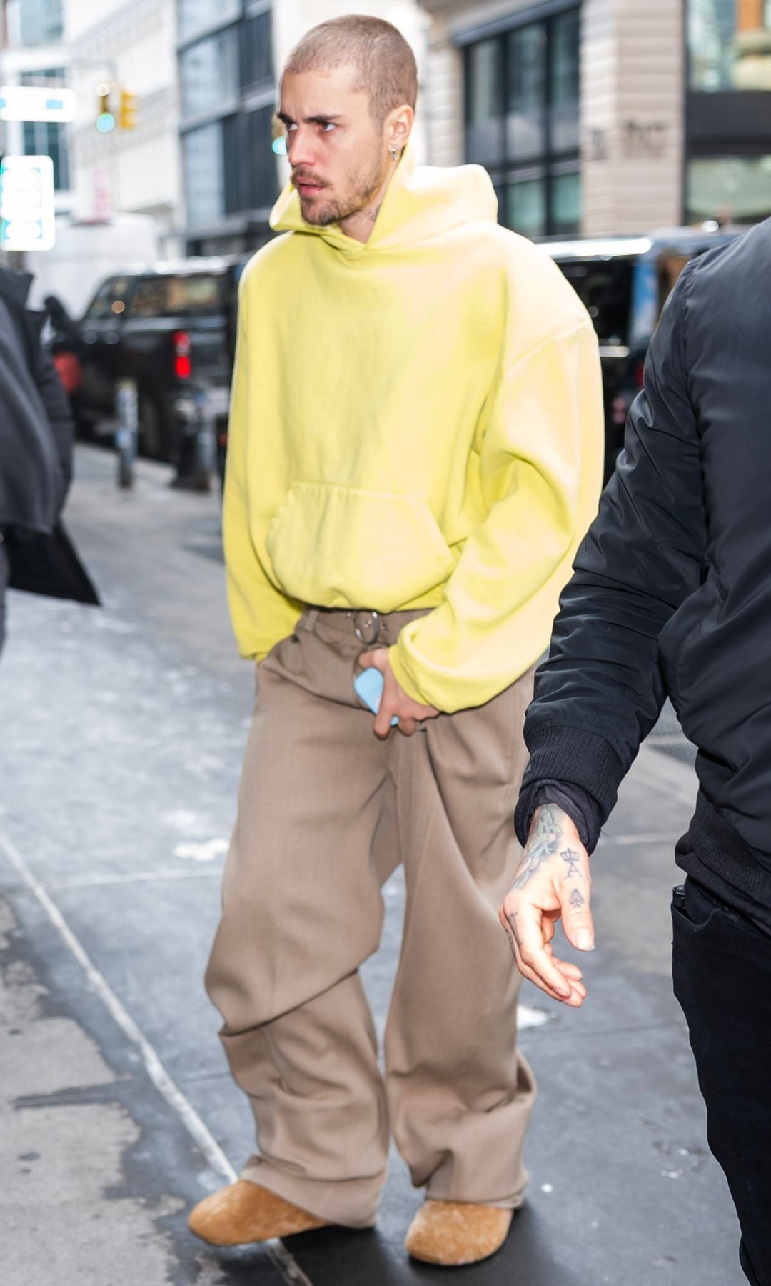 Justin Bieber is seen in Union Square on January 29, 2025 in New York City. (Photo by TheStewartofNY/GC Images)