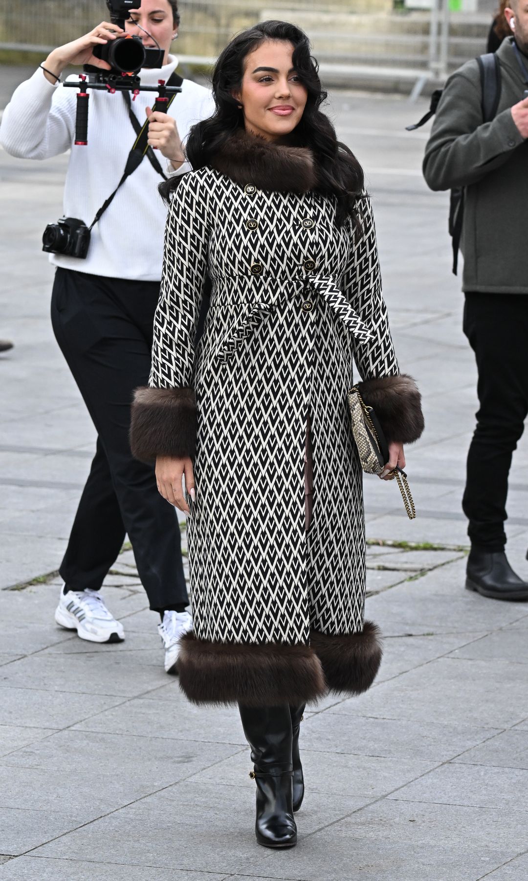 Georgina Rodríguez en el desfile de Valentino