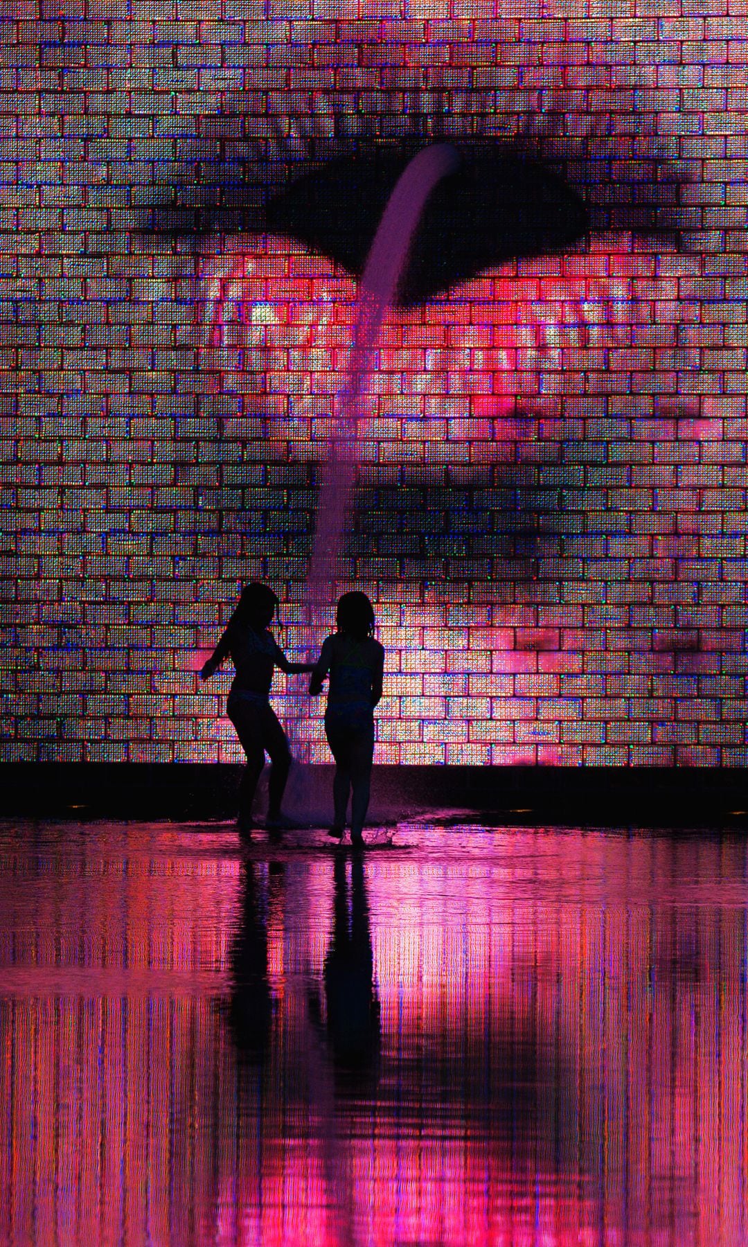 Millennium Park, Crown Fountain, obra de Jaume Plensa, Chicago