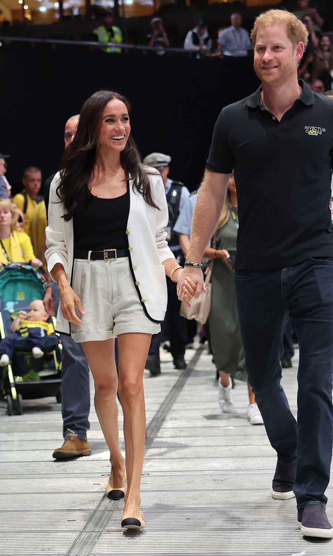 Meghan Markle con el príncipe Harry en los Invictus Games de 2023