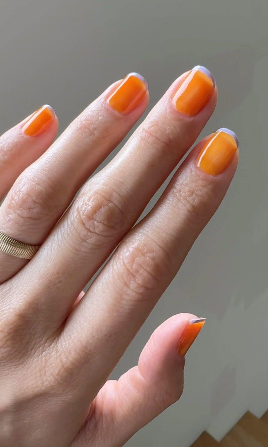 Manicura naranja