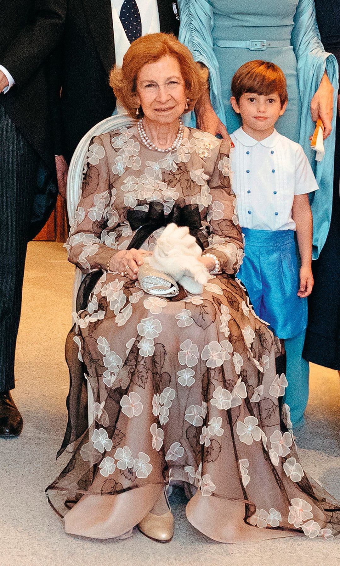 La reina Sofía en la boda de Victoria López-Quesada