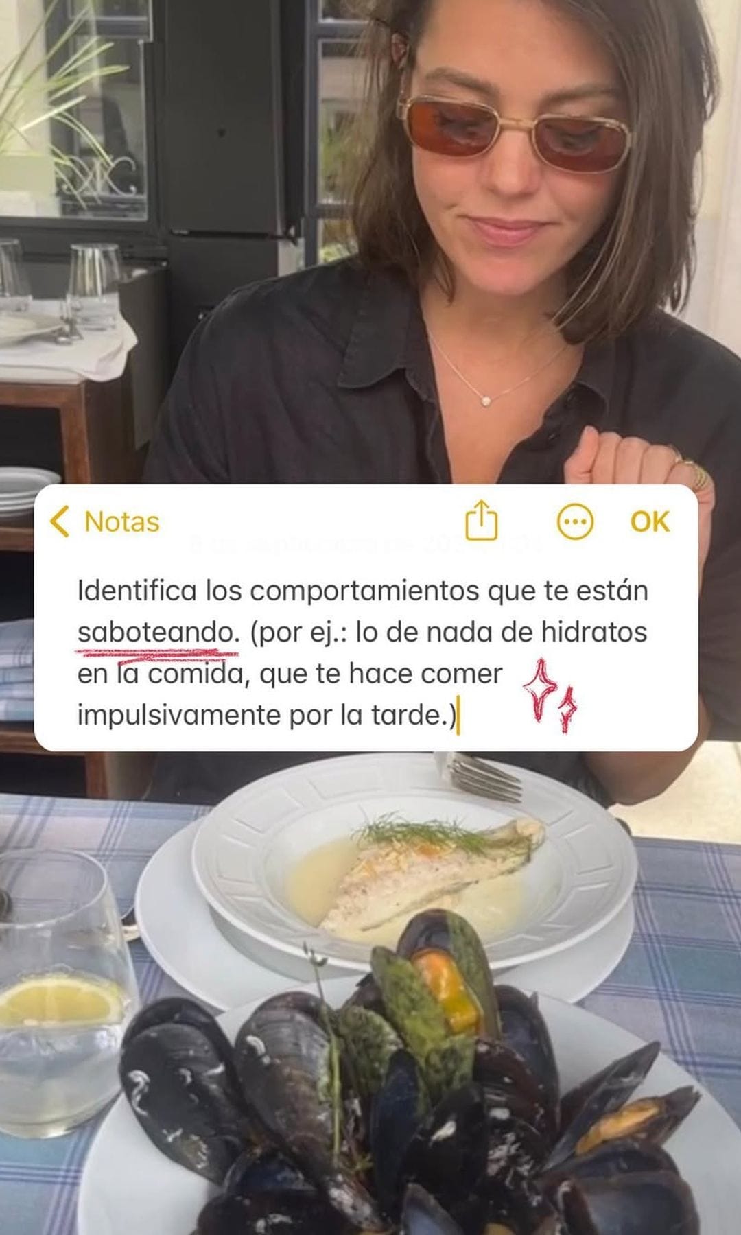 Isabelle Junot sigue una alimentación intuitiva