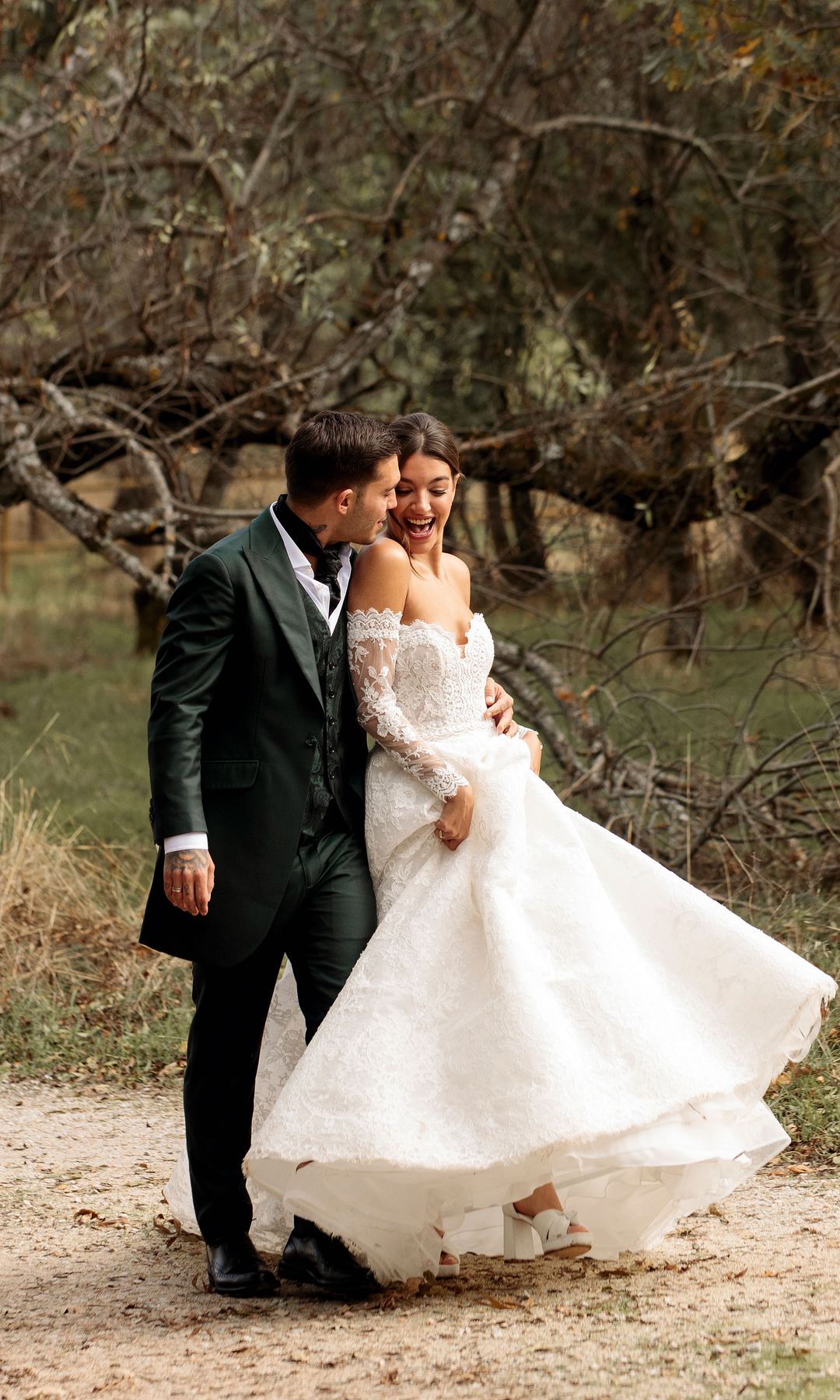 Ana Guerra y Víctor Elías el día de su boda