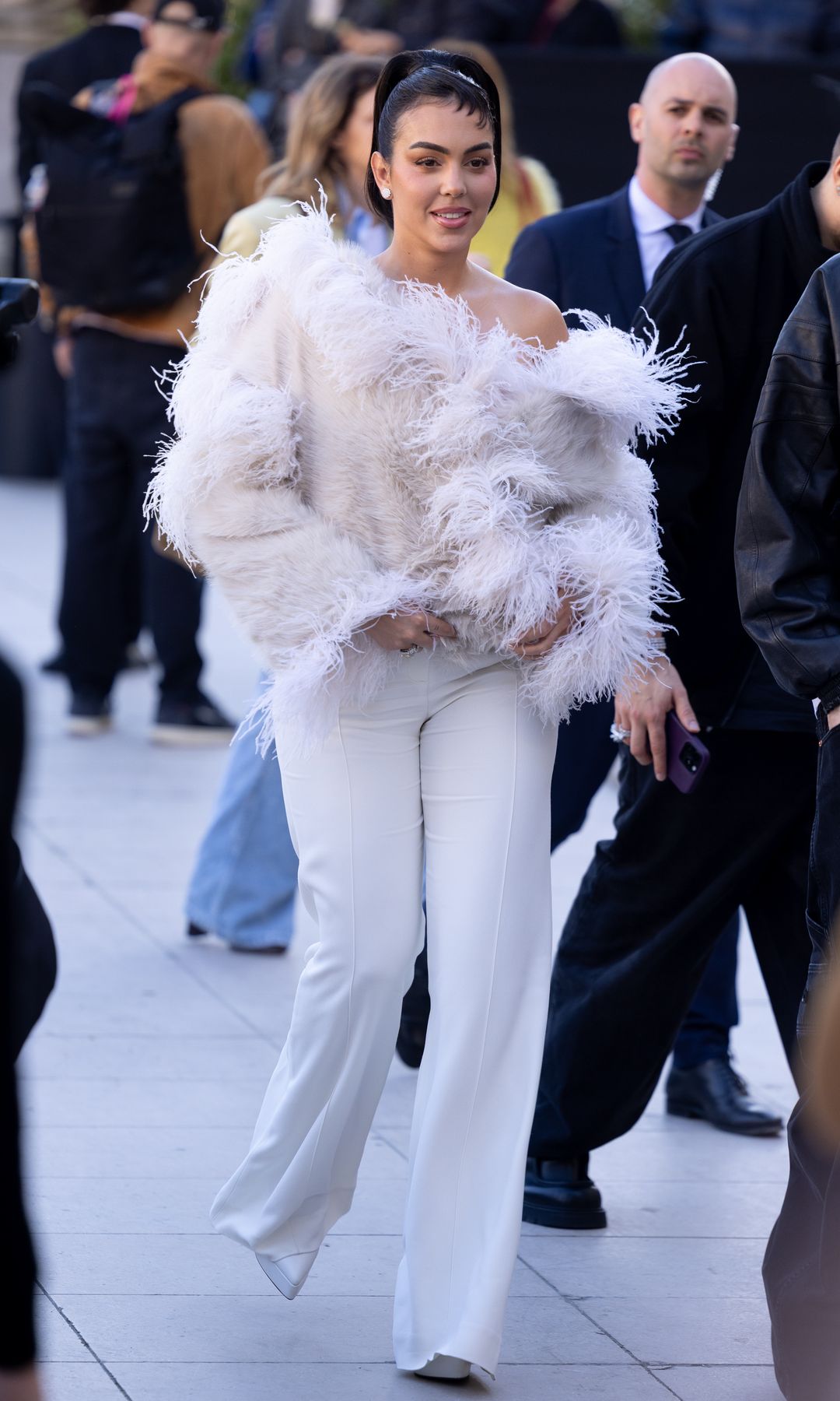 Georgina Rodríguez en el desfile de Elie Saab