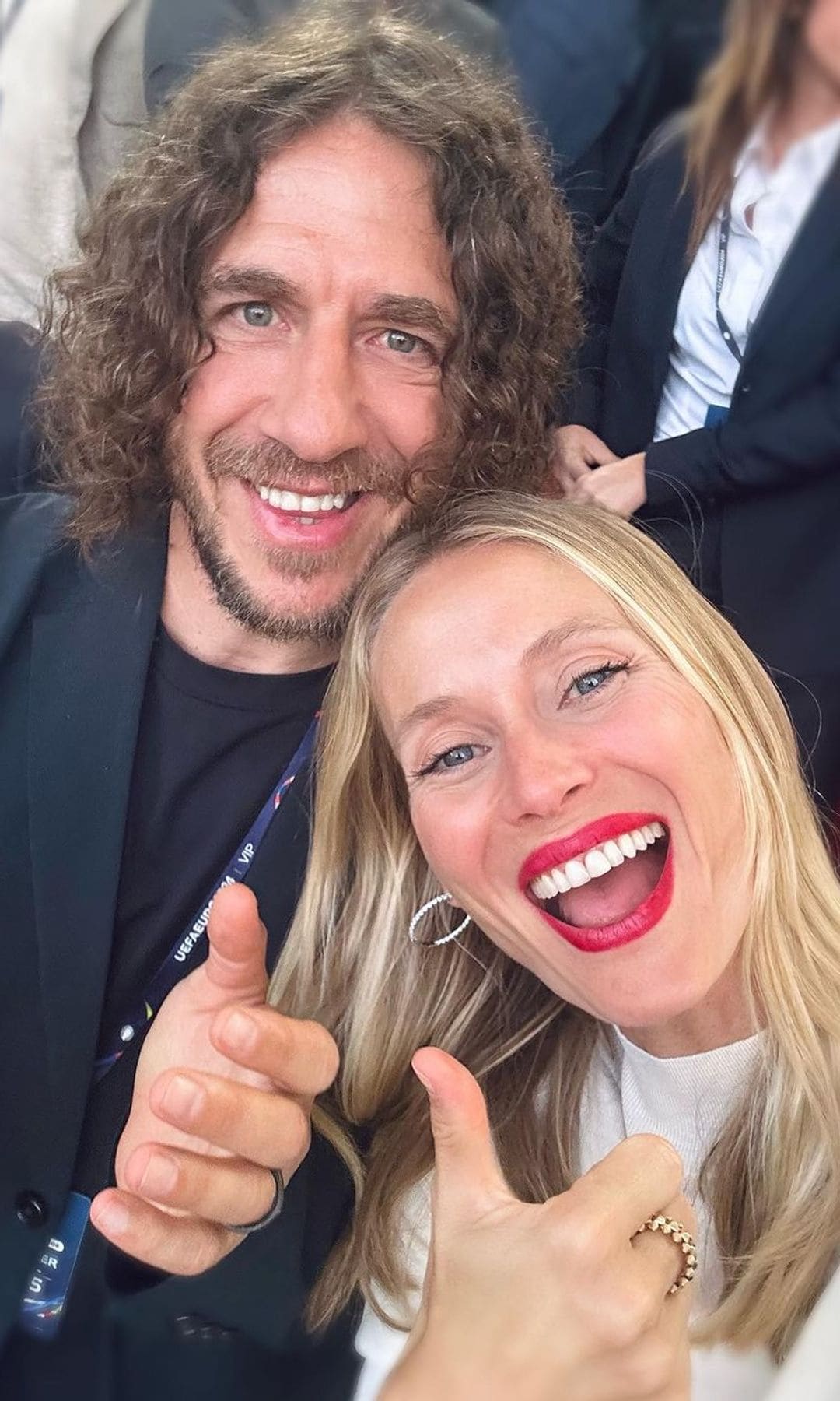 Carles Puyol y Vanesa Lorenzo