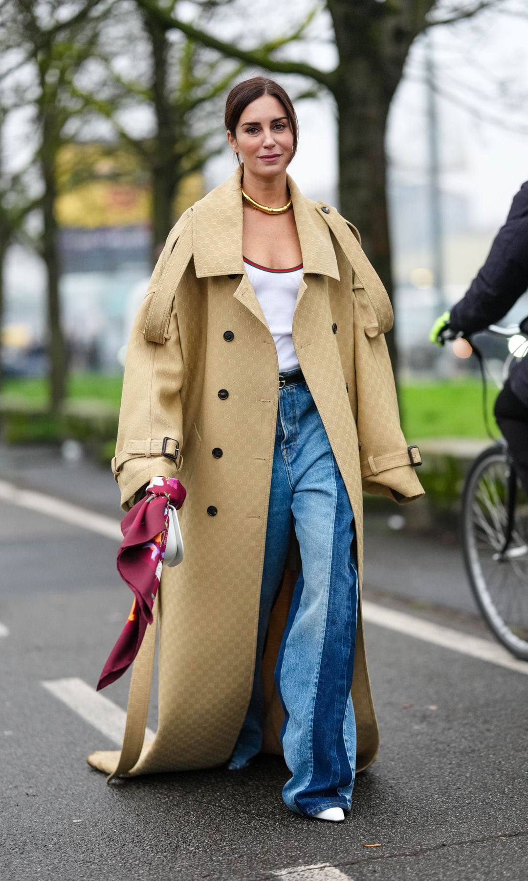 Gala González en el desfile de Gucci en Milan Fashion Week