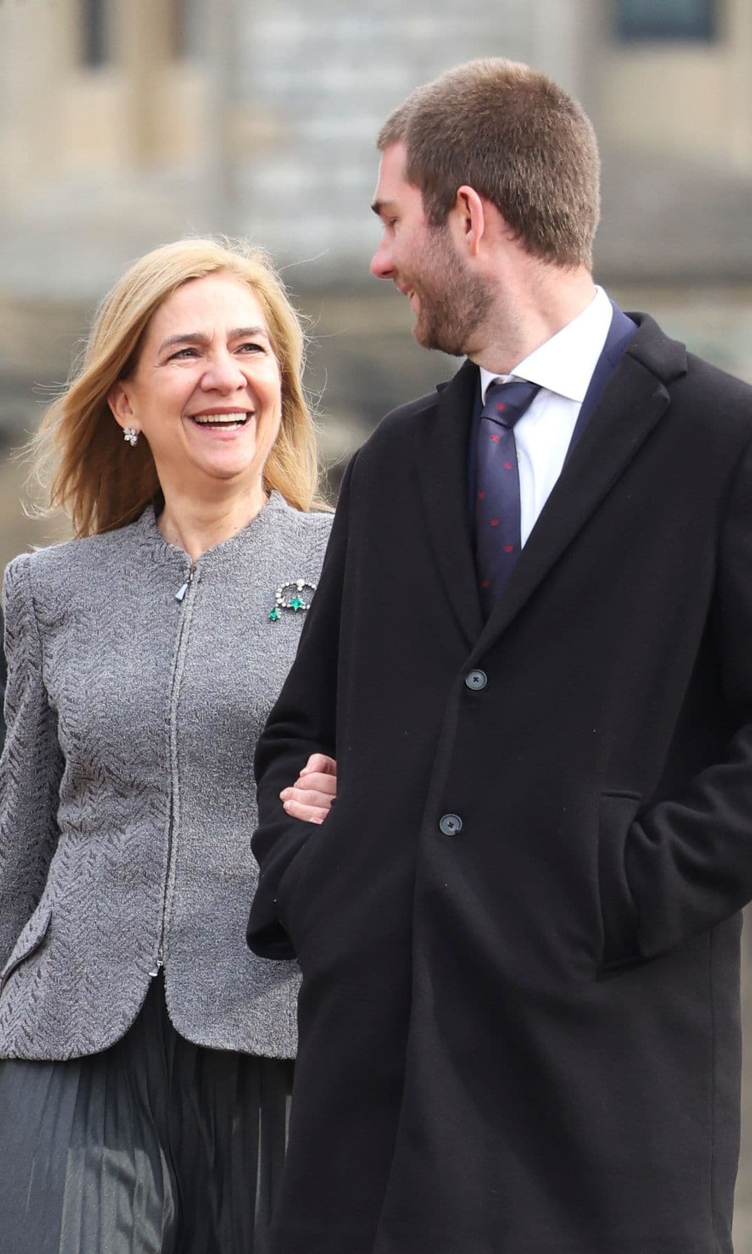 La infanta Cristina en el funeral del rey Constantino de Grecia