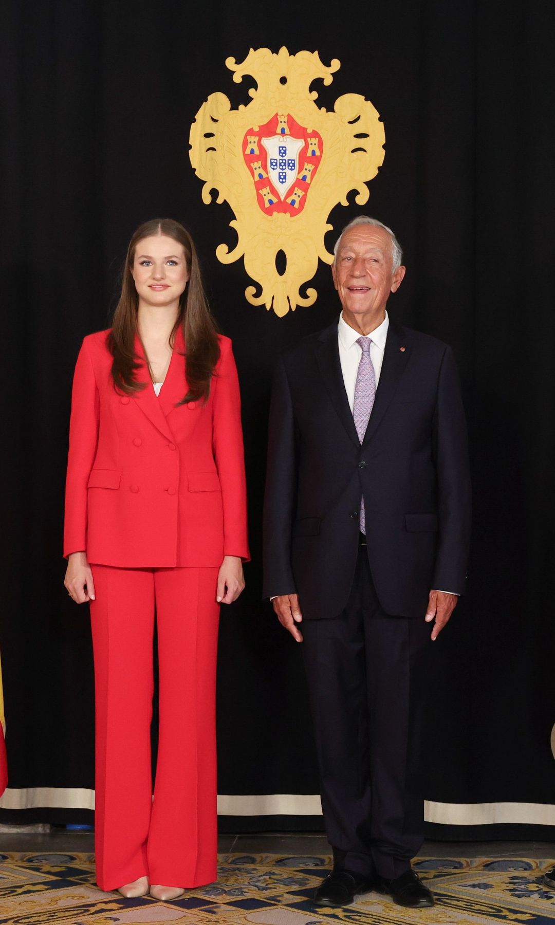 La princesa Leonor recibida por el presidente Marcelo Rebelo de Sousa en Portugal, julio 2024