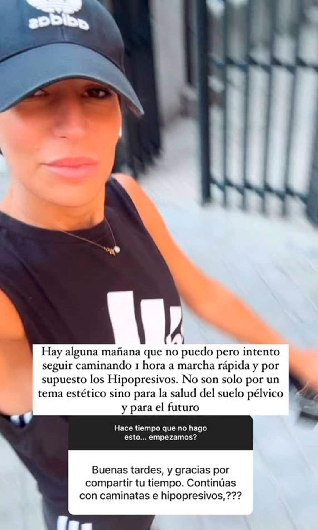 Eugenia Osborne cuenta su rutina de deporte a sus seguidores virtuales