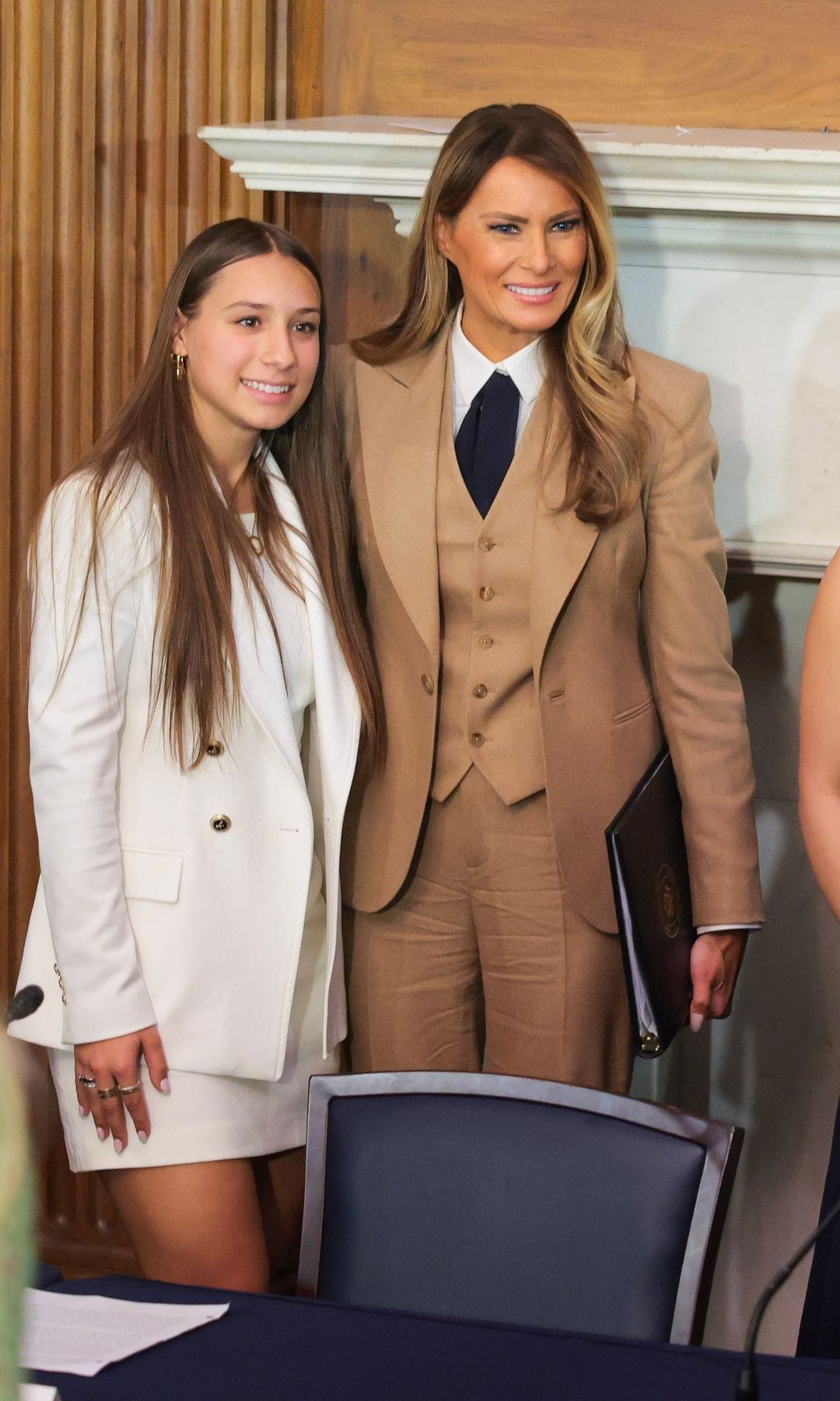 Melania Trump, la Primera Dama de Estados Unidos, en el Capitolio el día de ayer