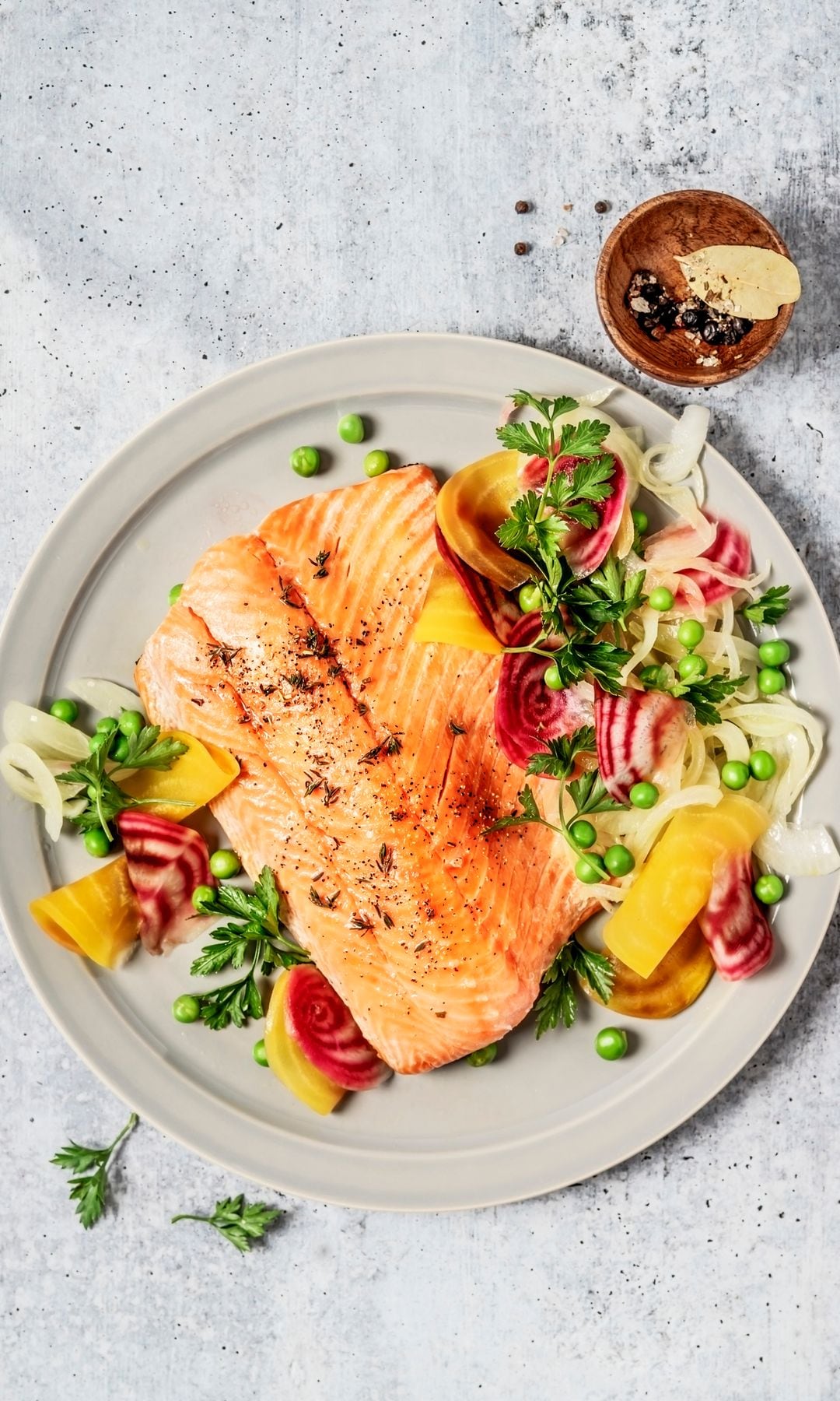 Salmon in a healthy diet