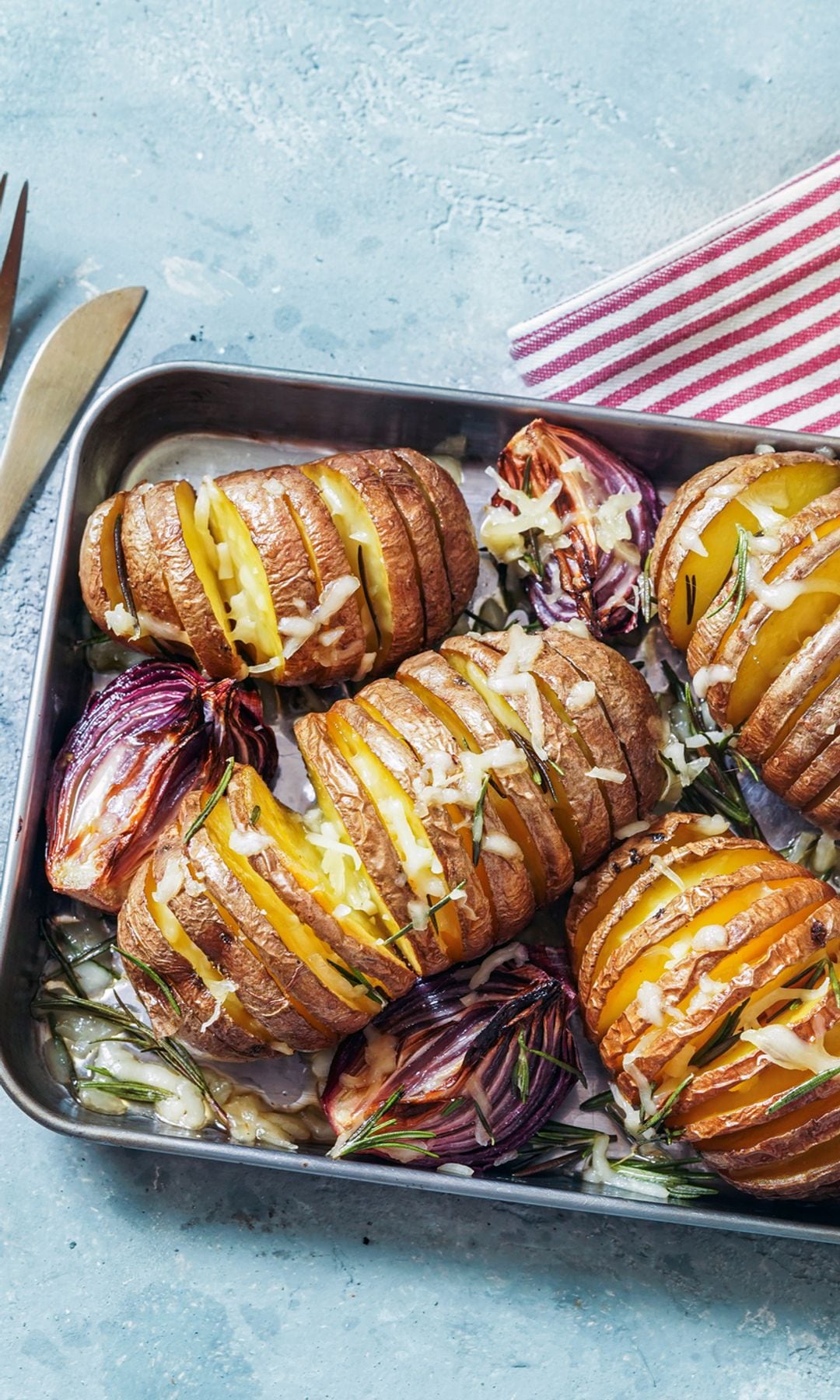 Bandeja de patatas al horno