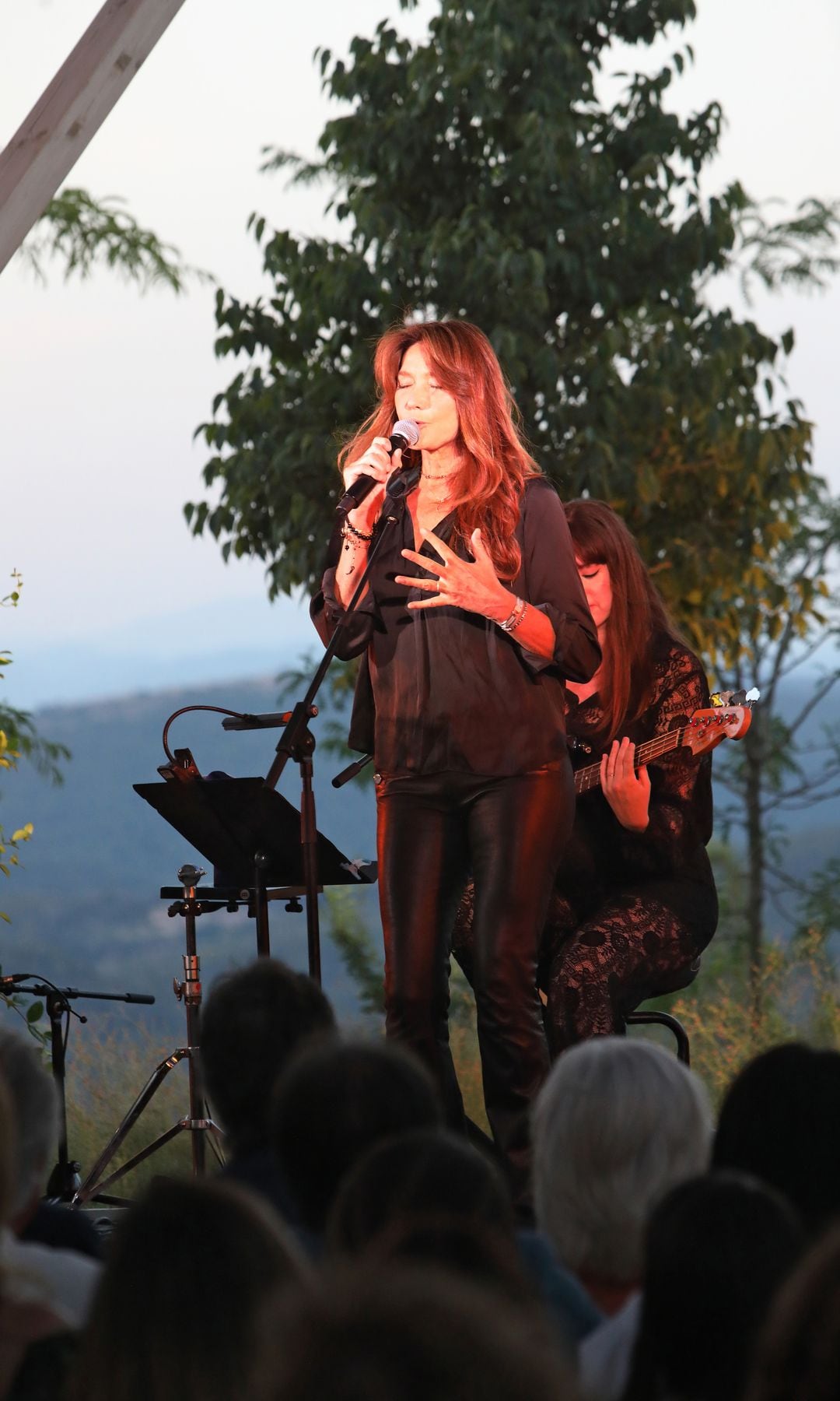 Carla Bruni de concierto en Barcelona