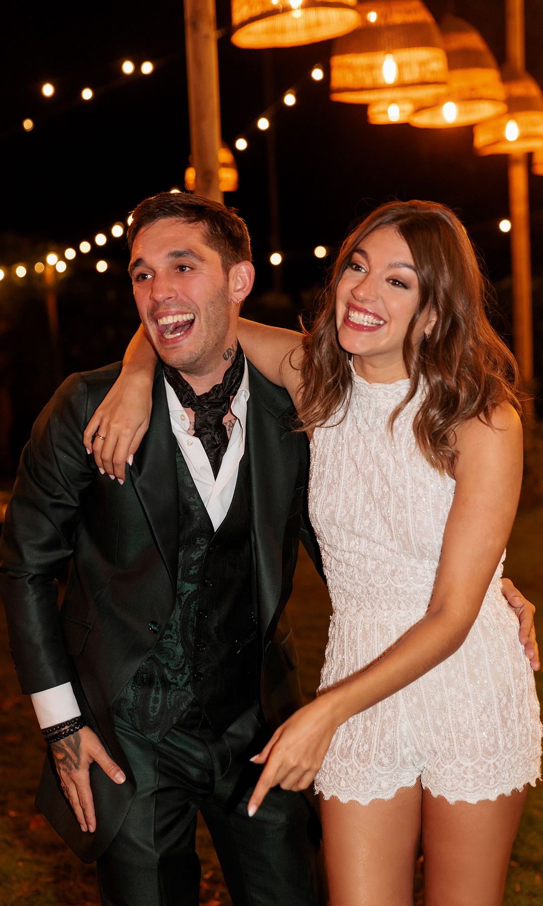 Ana Guerra y Víctor Elías en la fiesta de su boda