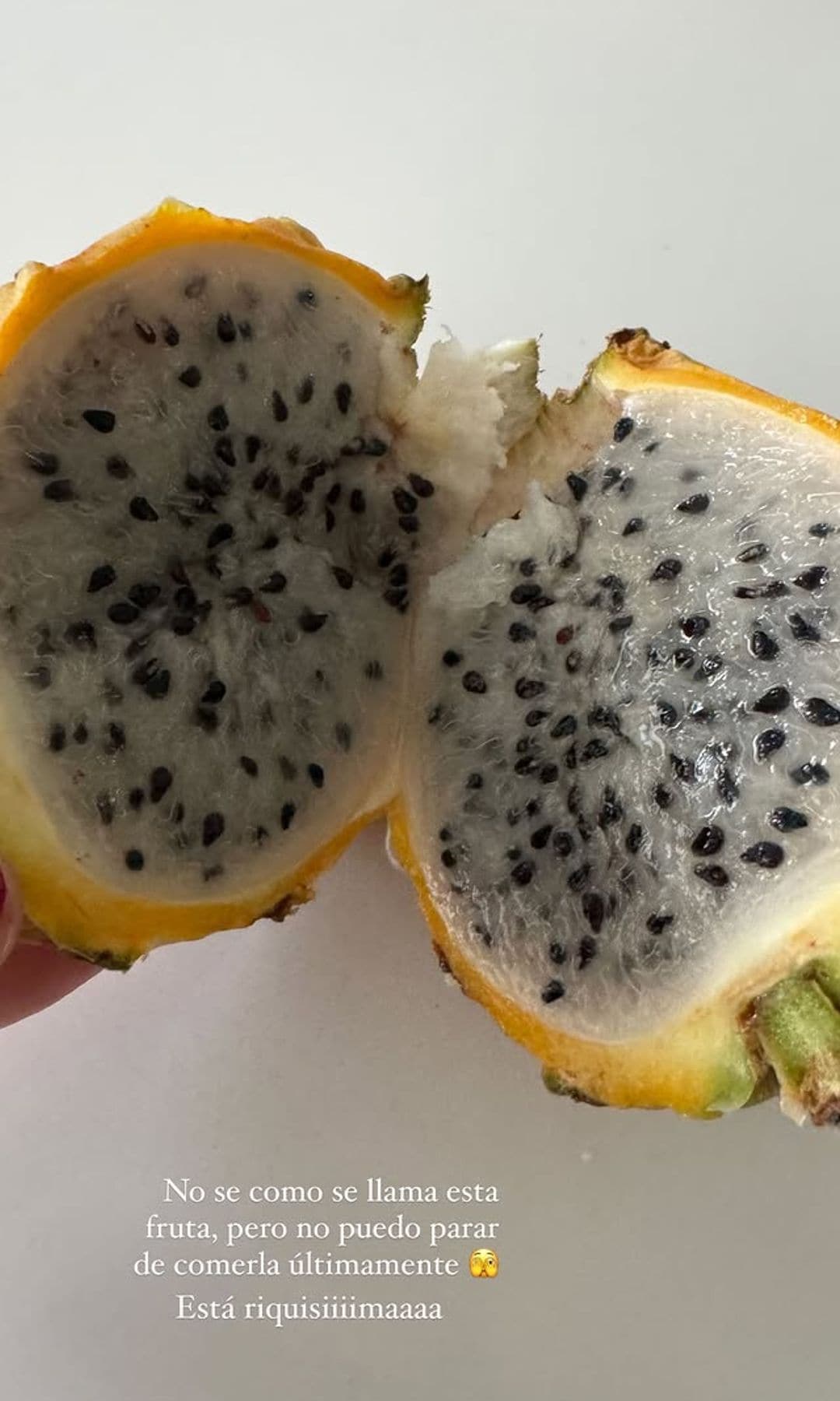 Dragon fruit, la fruta favorita de Amelia Bono