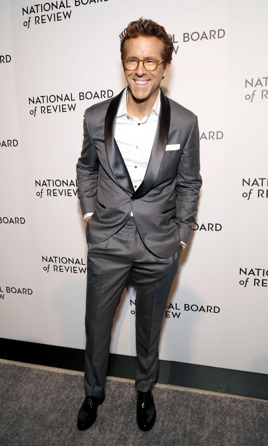 Ryan Reynolds poses during The National Board of Review Annual Awards Gala at Cipriani 42nd Street on January 07, 2025 in New York City.