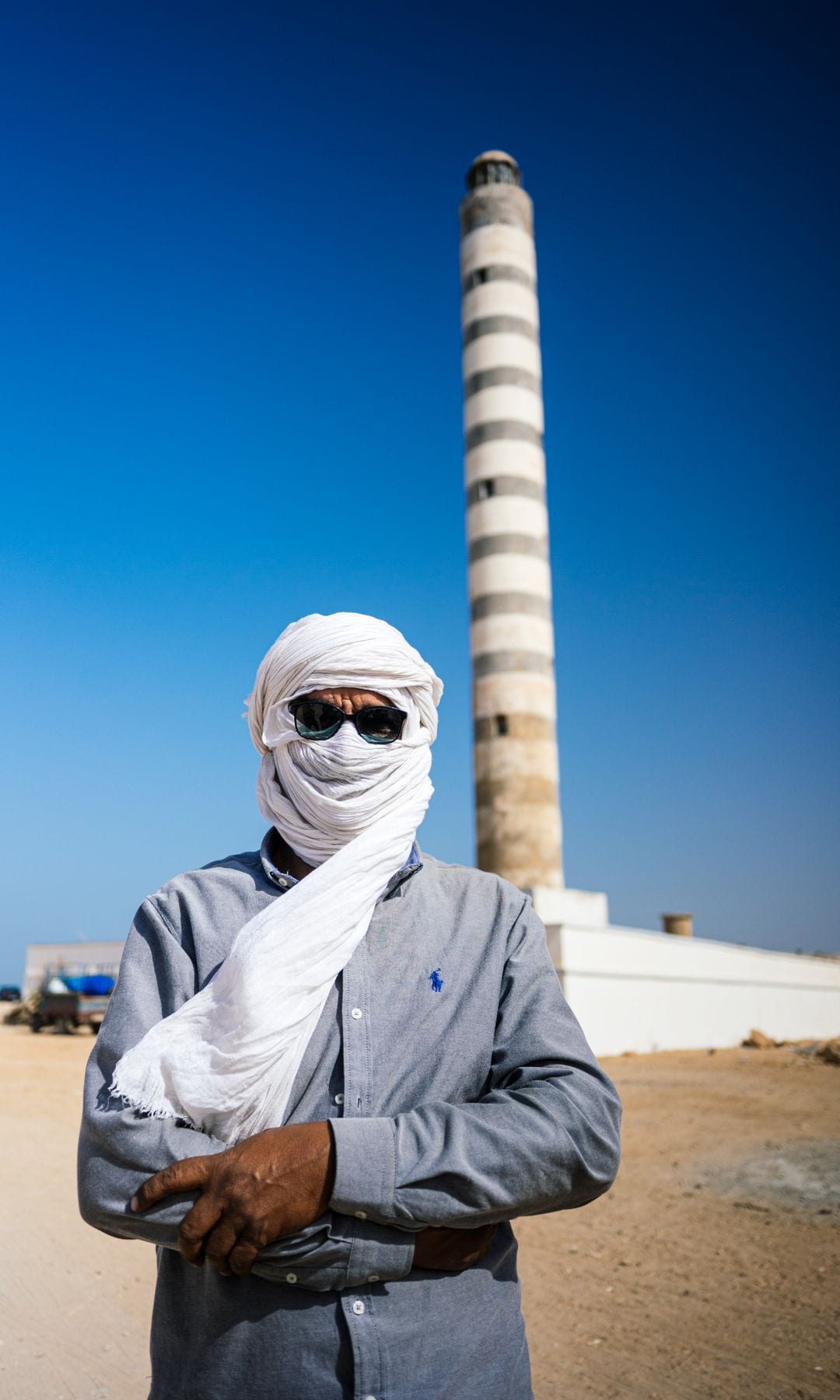 Faro de Arciprés Grande, Dajla, Marruecos