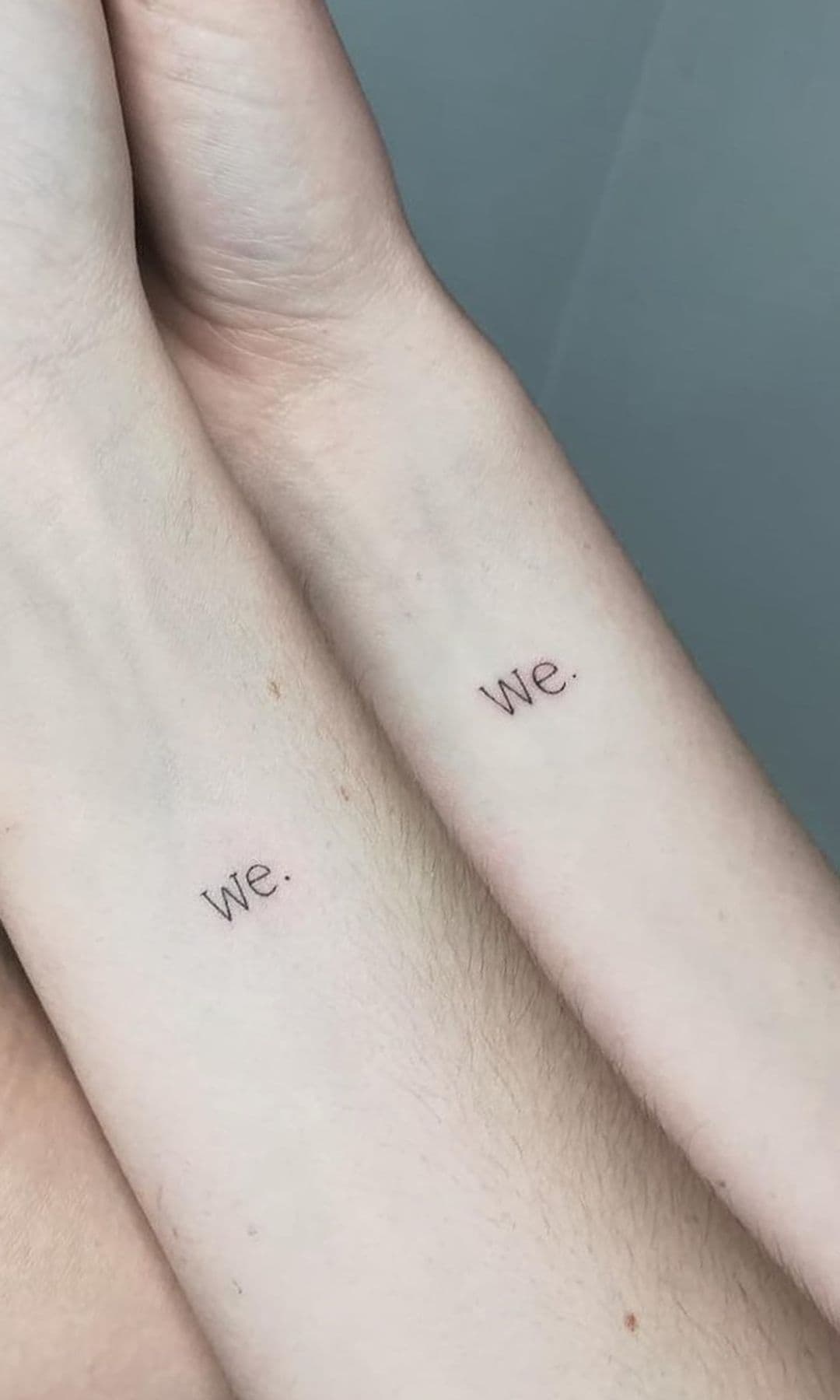 Tatuaje en pareja 'we.'