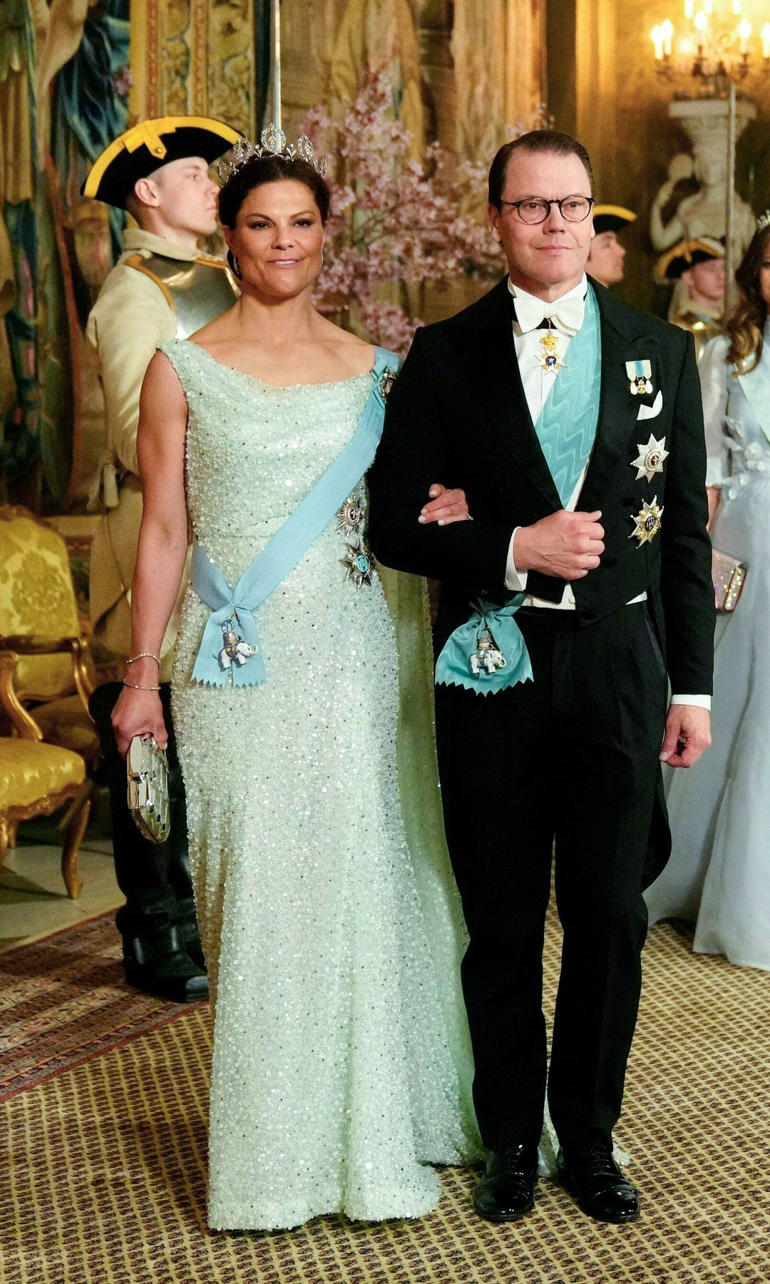 Victoria de Suecia, look de gala con vestido y tiara