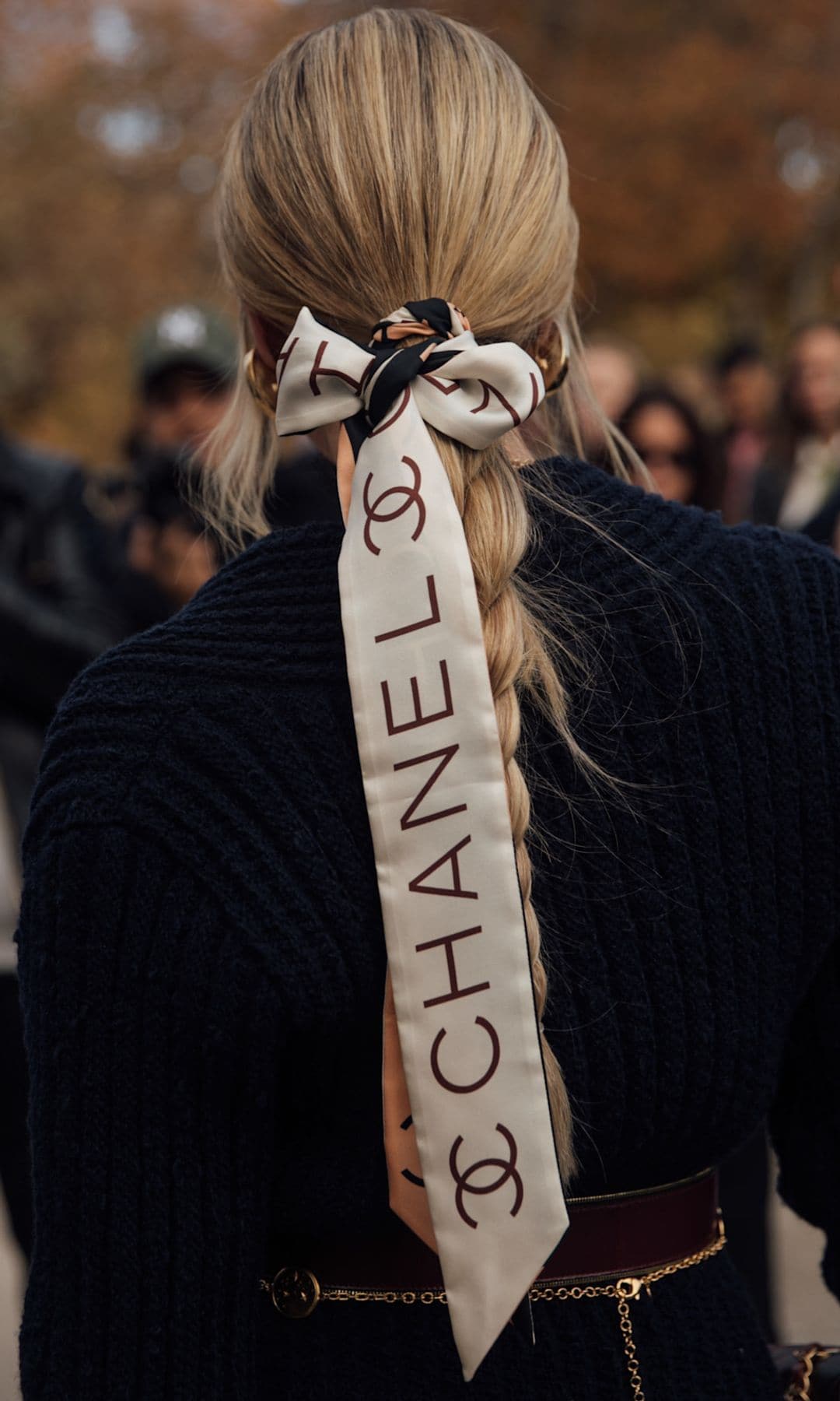 Trenza con lazo street style París