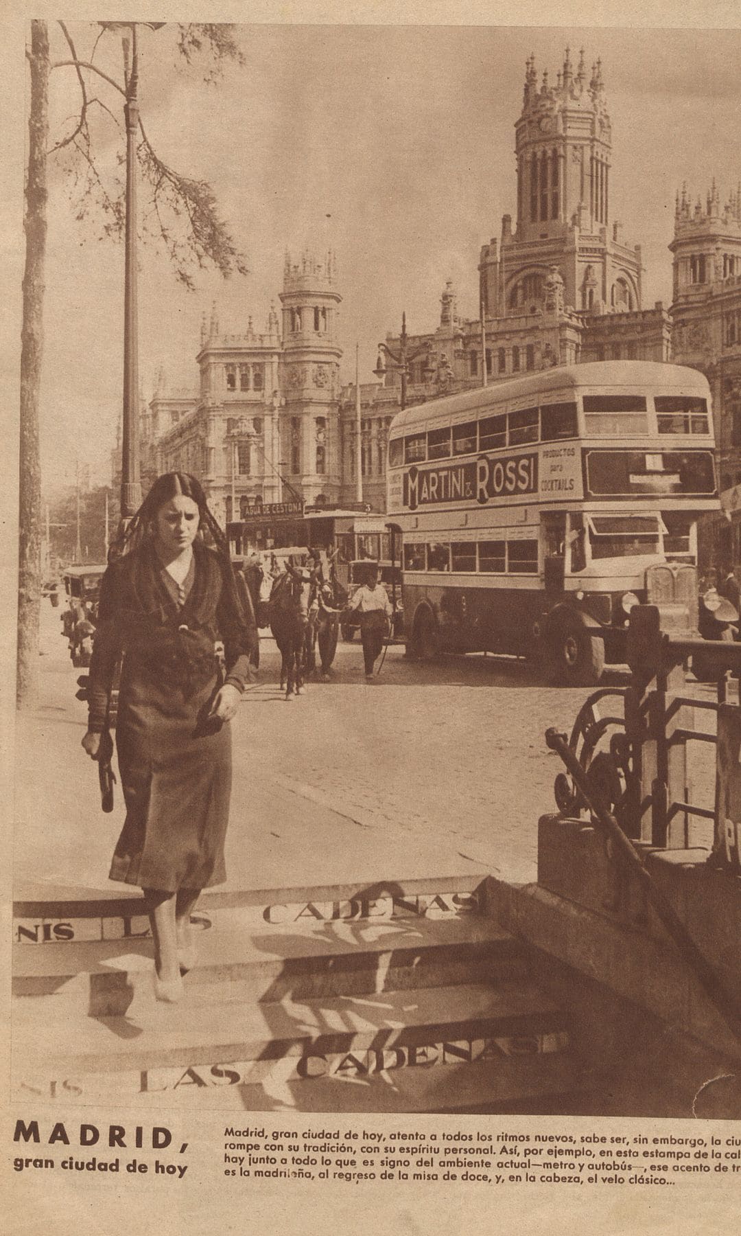 Revista Mundo Gráfico, 1935. Exposición en CentroCentro Vida del Palacio de Cibeles.