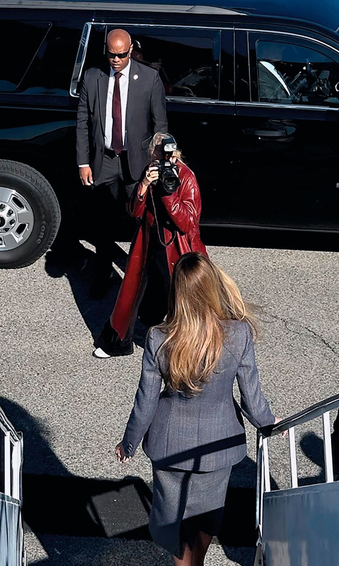 Melania Trump, siendo fotografiada por Régine Mahaux