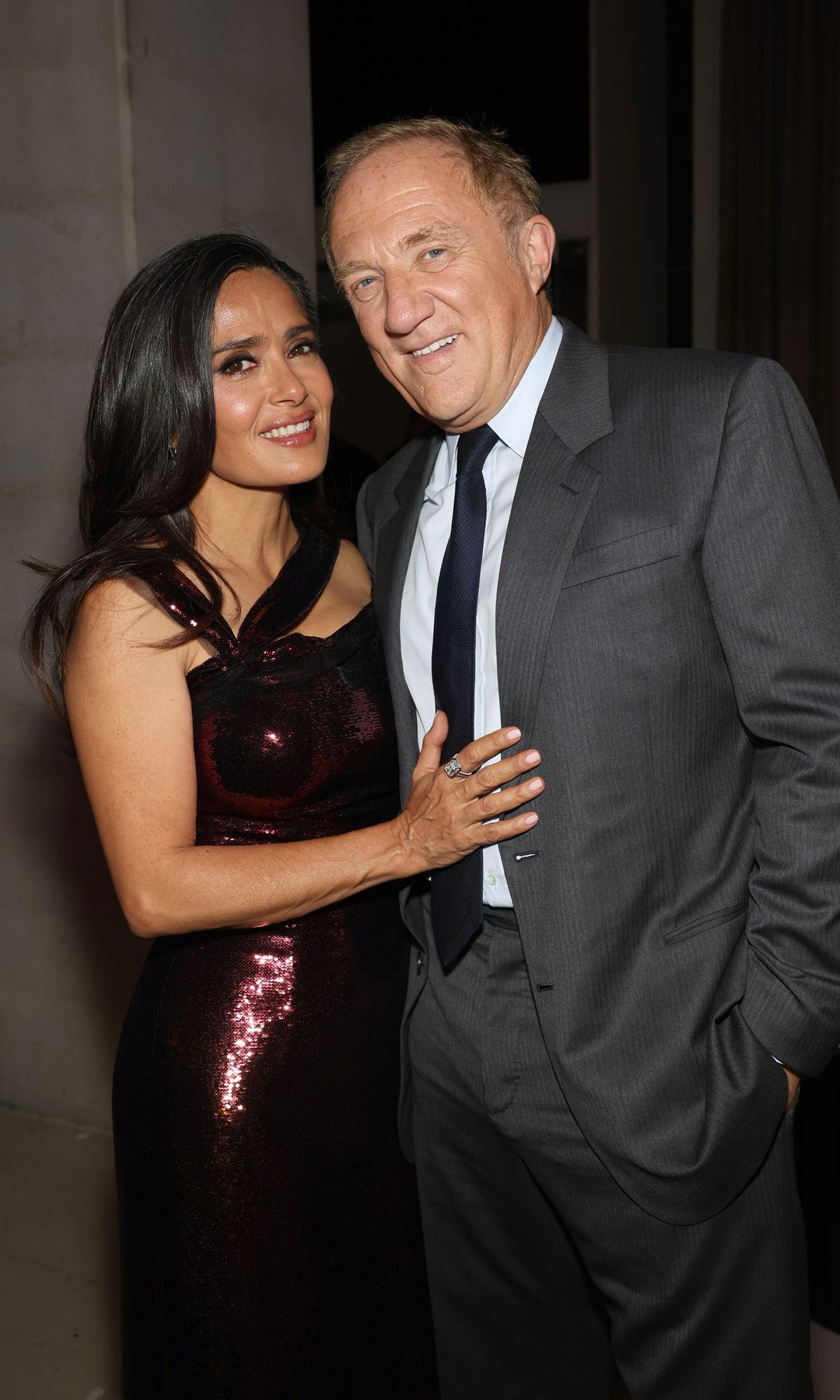 Salma Hayek con su marido, François-Henri Pinault