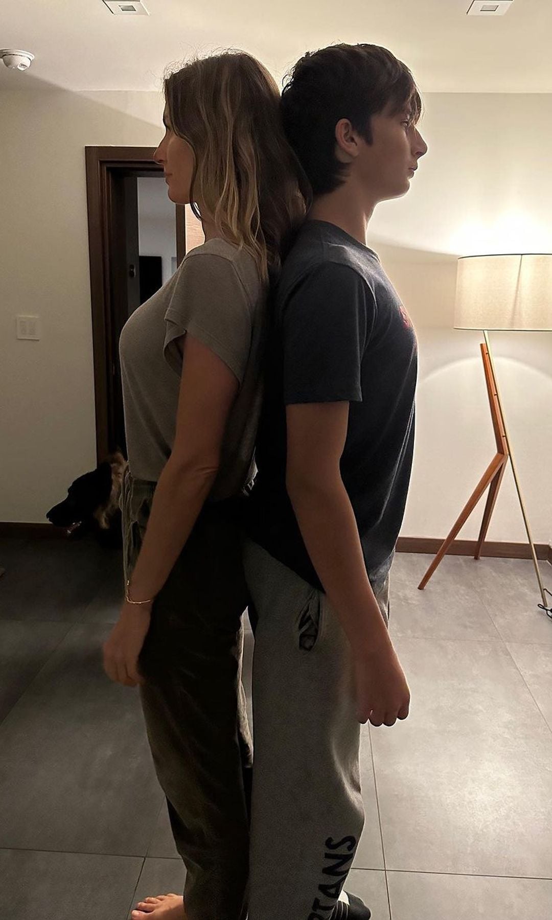 Gisele con su hijo Benjamin, en una foto de diciembre pasado