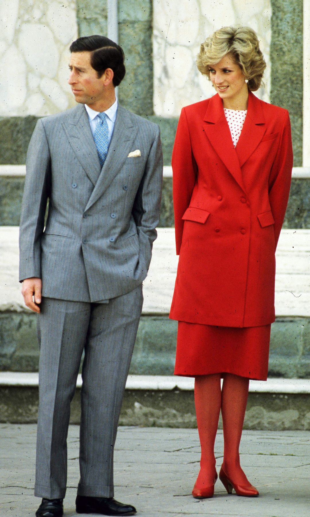 El príncipe Carlos y Lady Di en 1986, en Florencia