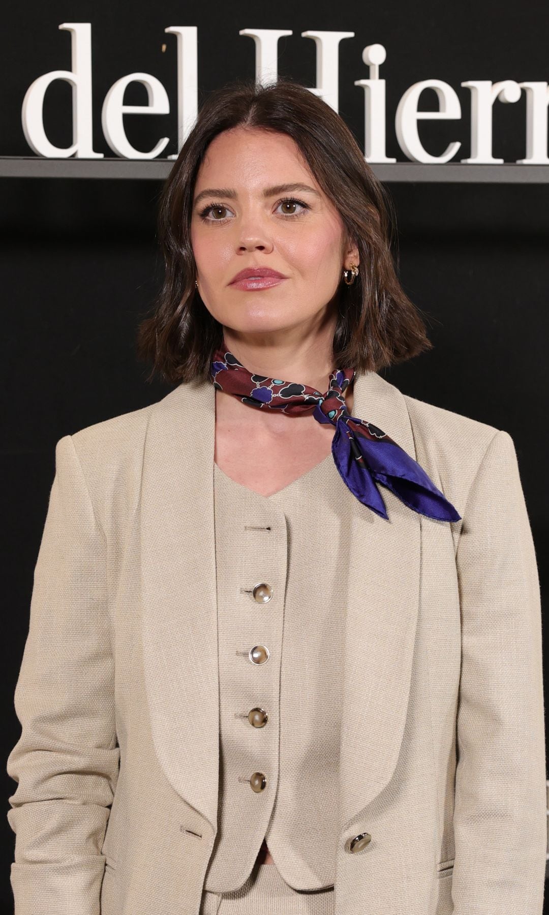 Isabelle Junot en la primera fila de la colección "Pedro del Hierro" durante la Pasarela Cibeles Mercedes-Benz Fashion Week Madrid 2025 en Madrid, el jueves 20 de febrero de 2025.