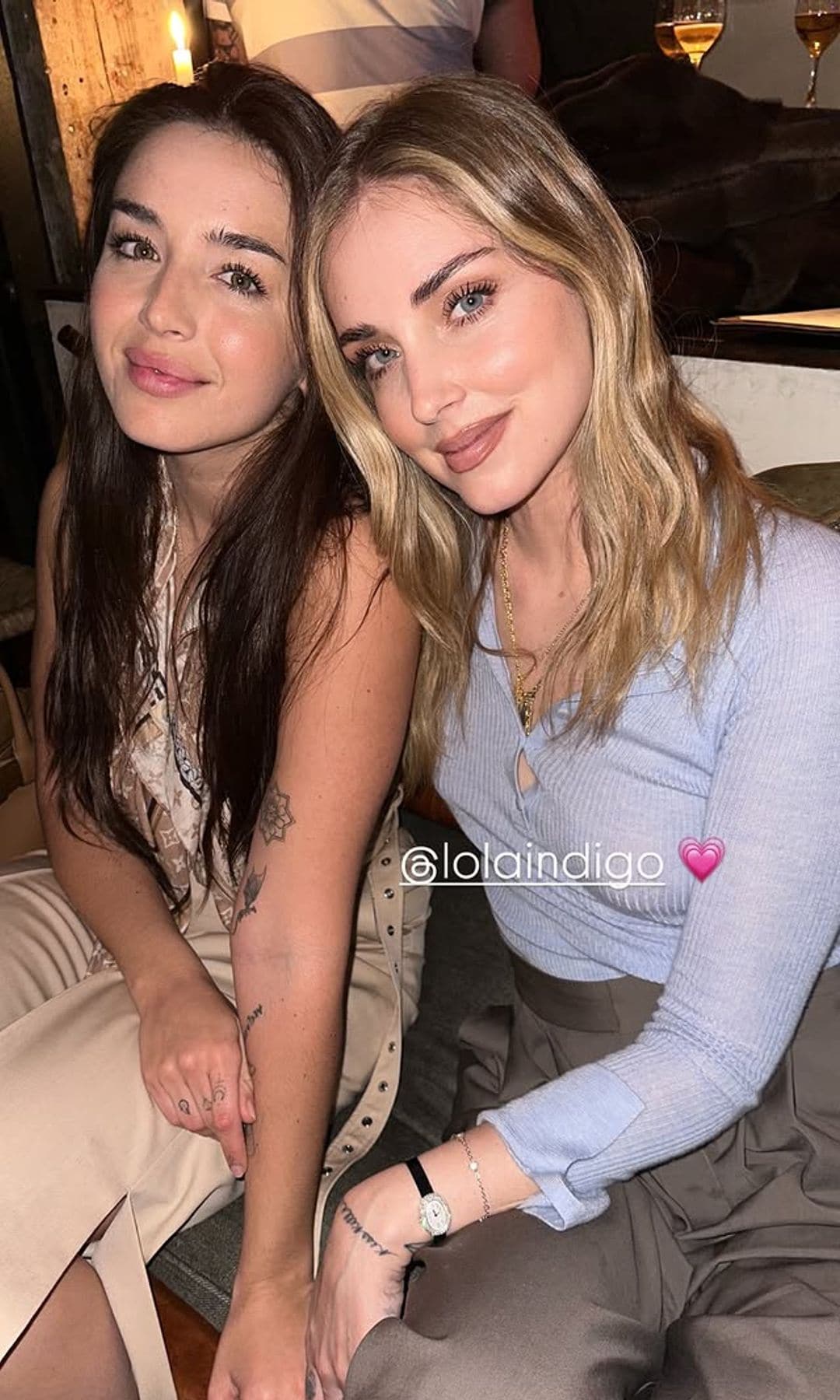 Lola Índigo y Chiara Ferragni en Madrid