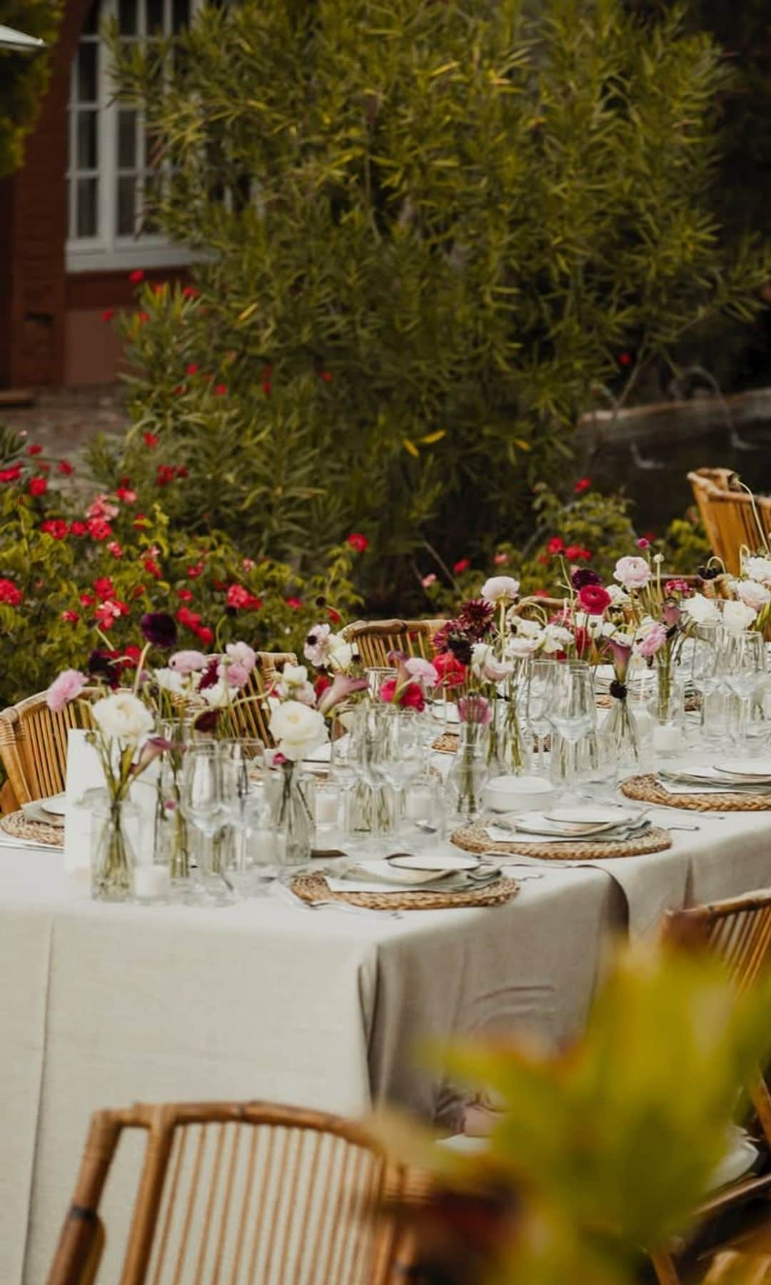 Decoración de mesas de boda de Ferini