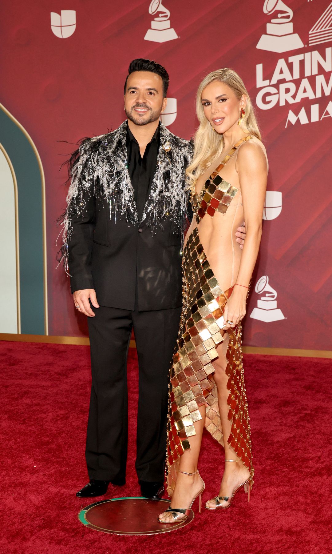 Luis Fonsi y Águeda López en la 25 edición de los Premios Grammy Latinos. 14 de noviembre de 2024, Miami 