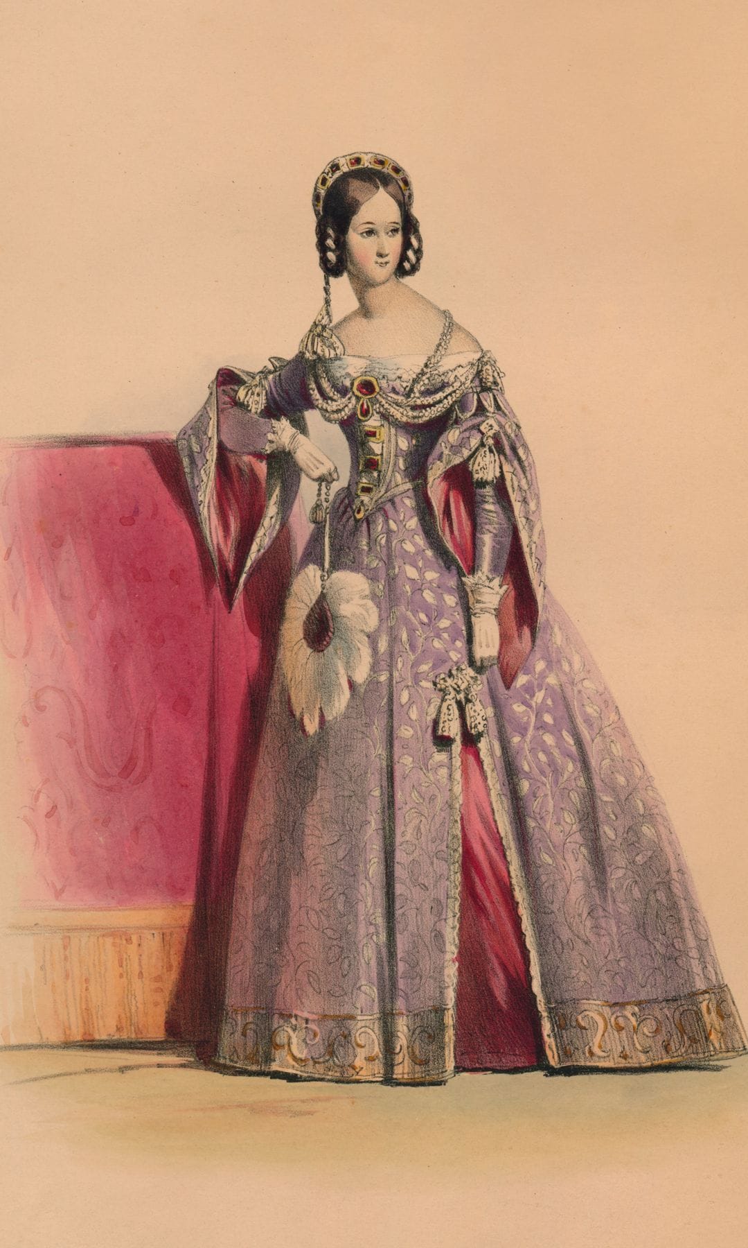 Invitada en el Bal Costumé de la Reina Victoria, 12 de mayo de 1842.