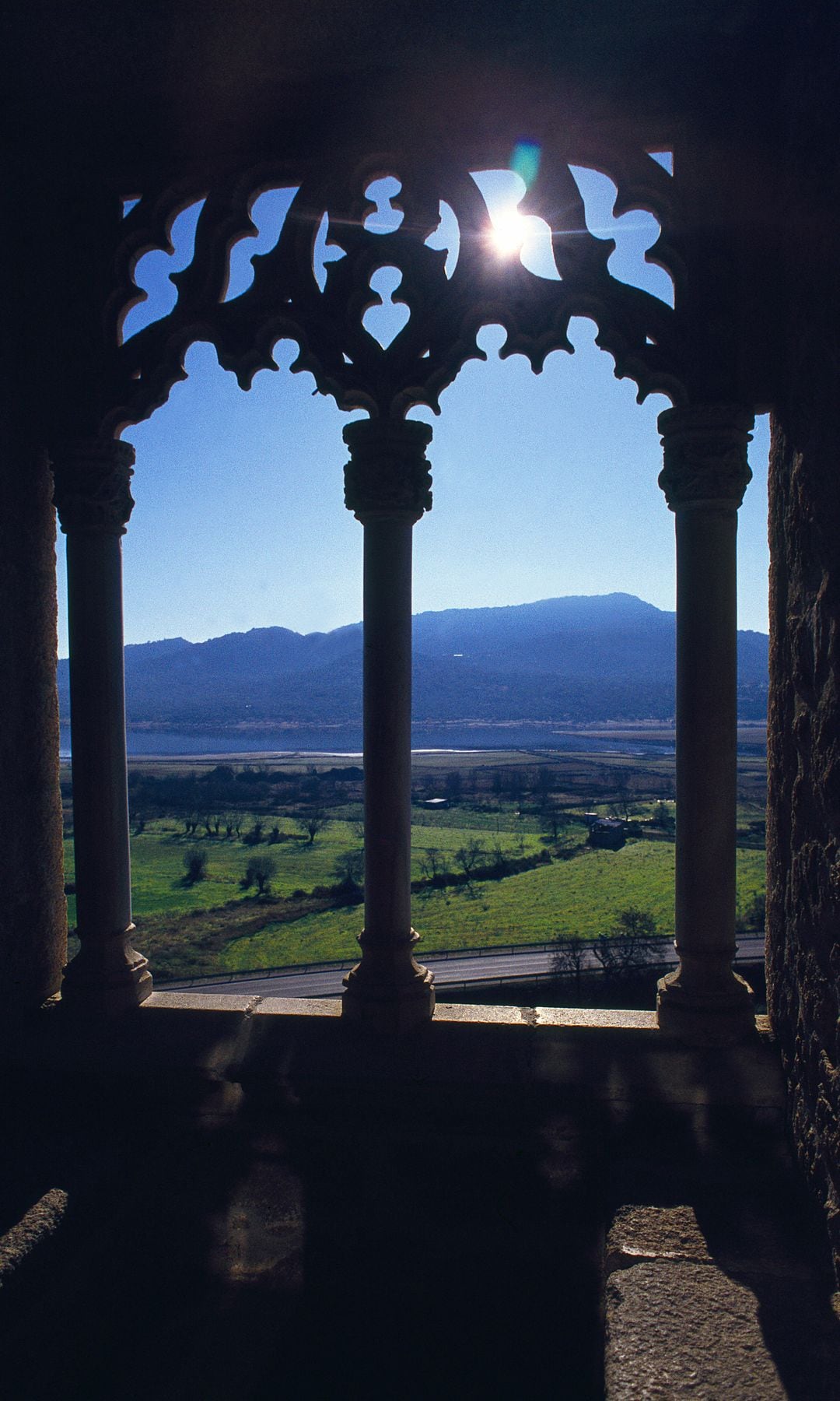 Balcón gótico del castillo de Manzanares El Real, Madrid 