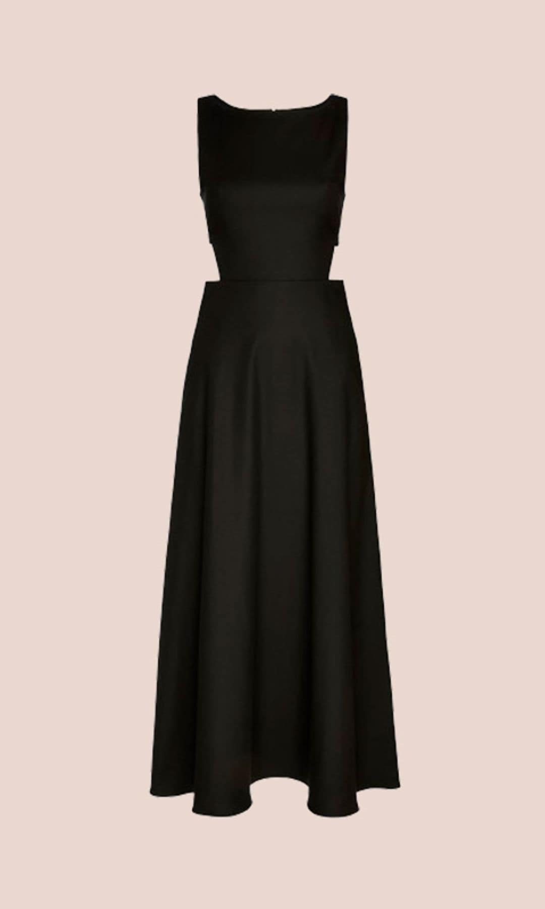 Vestido negro con aberturas de Mother of Pearl