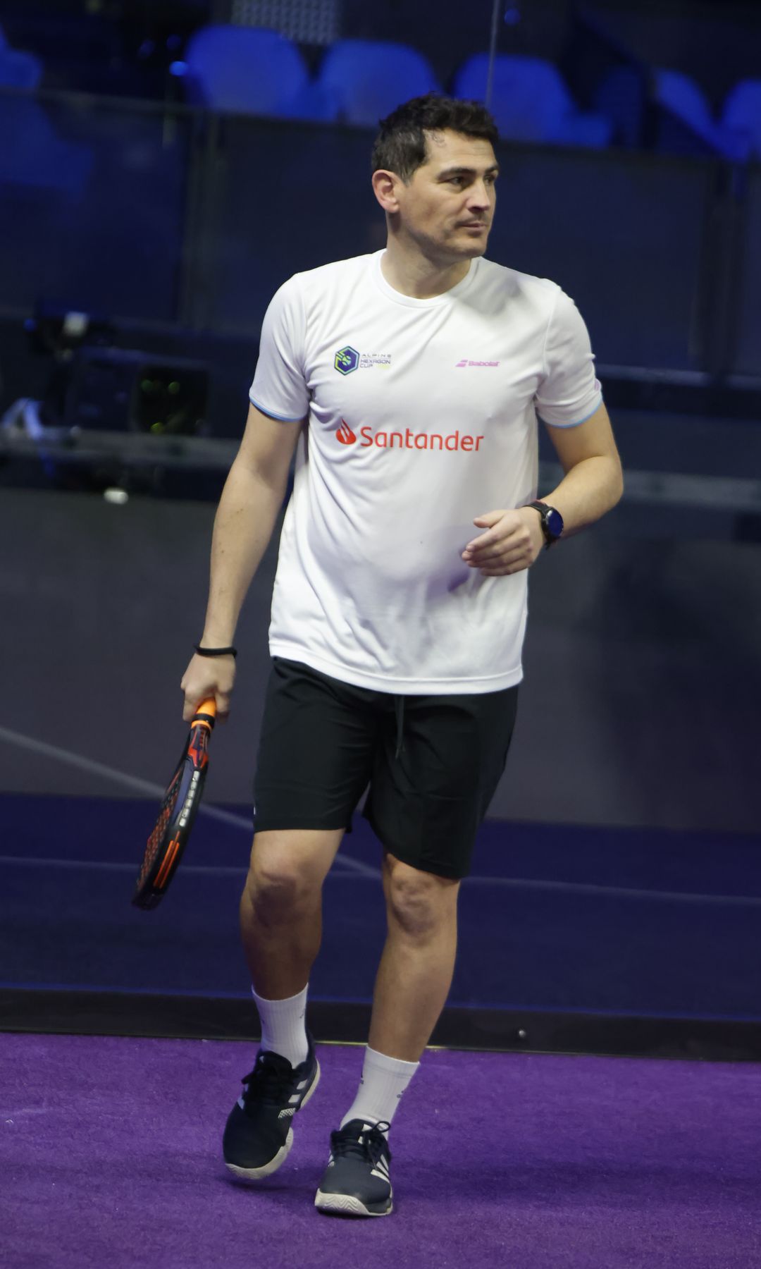 Former soccerplayer Iker Casillas during Alpine Hexagon Cup 25 in Madrid on Wednesday, 29 January 2025 padel