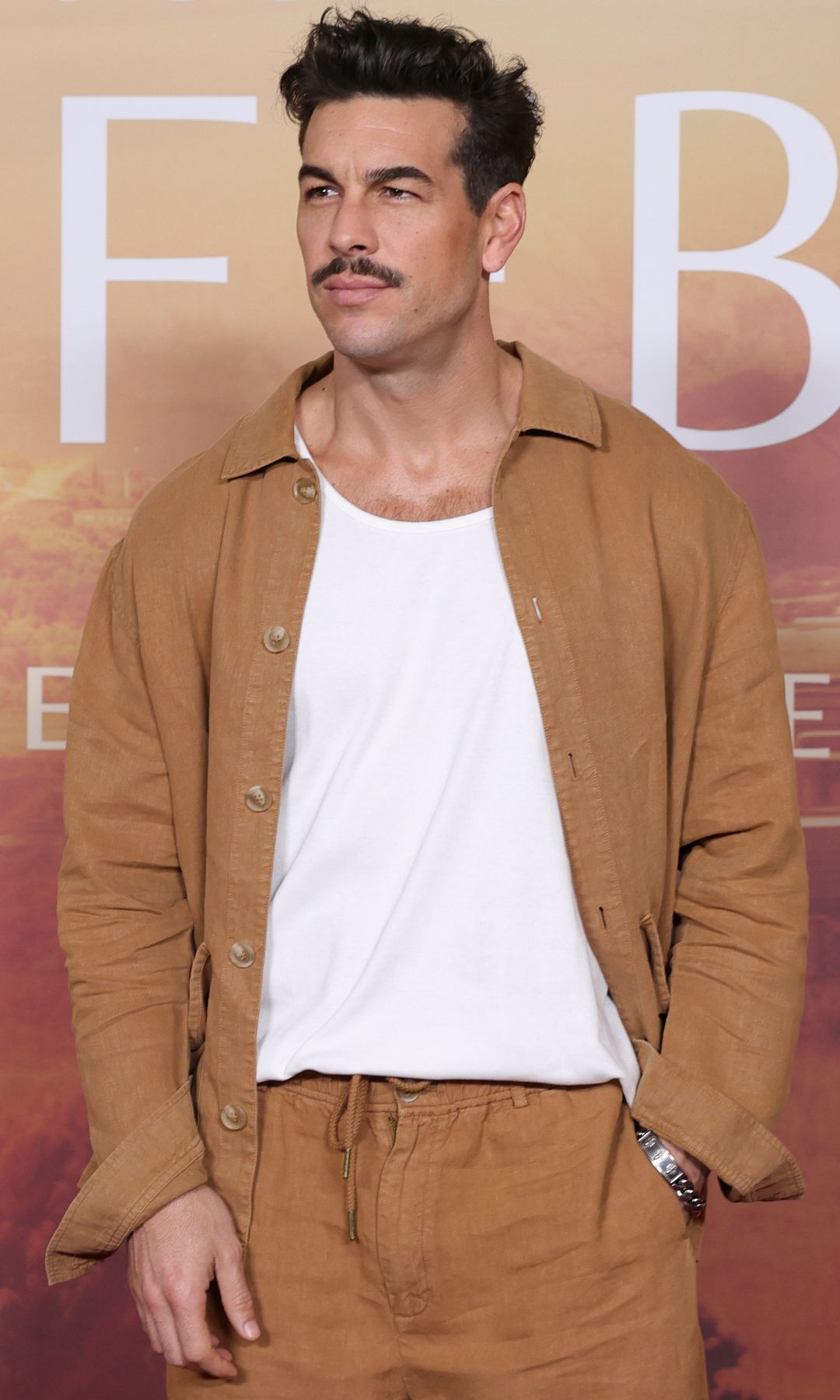 Actor Mario Casas at photocall film El secreto del Orfebre in Madrid  on Thursday, 20 February 2025.