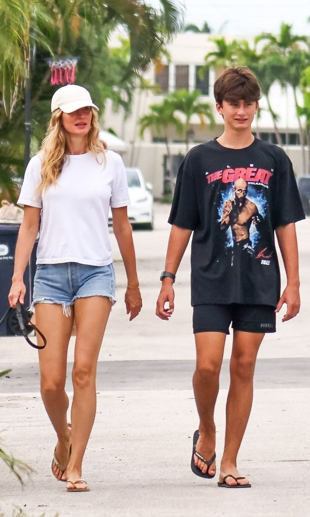 Gisele Bündchen y su hijo en Miami