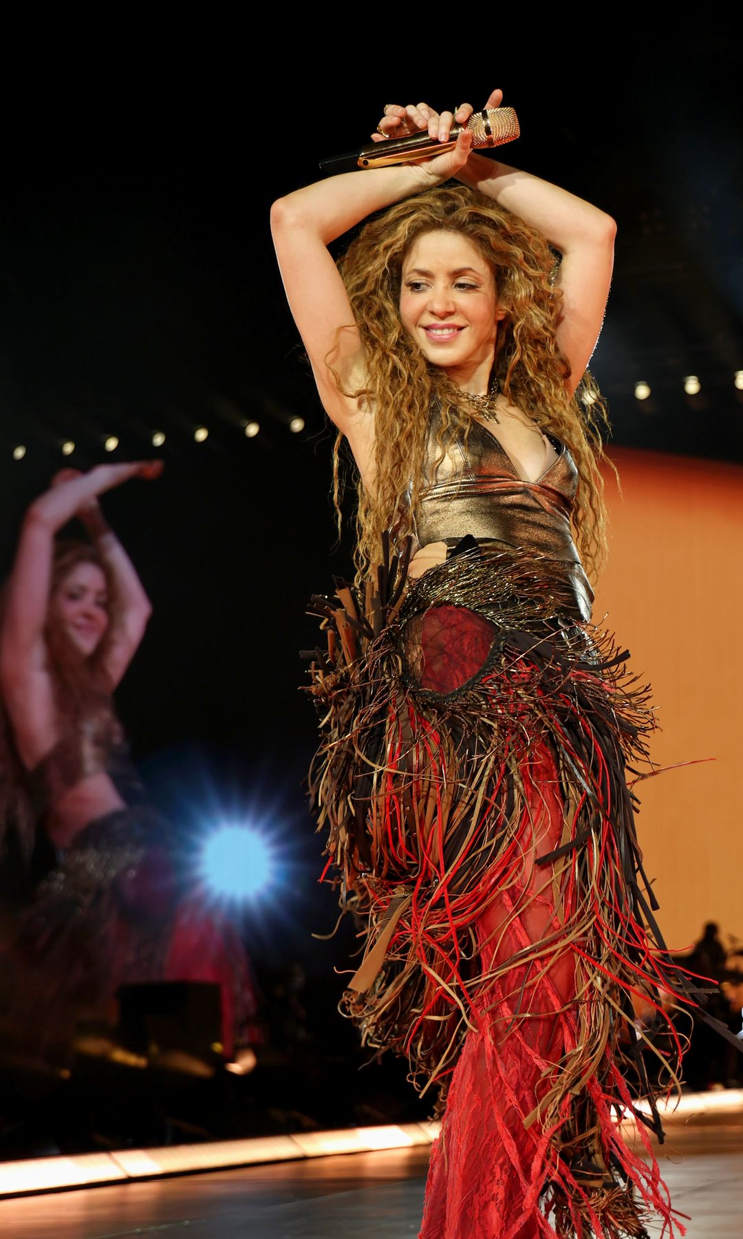 Shakira en su gira Las mujeres ya no lloran en Brasil 