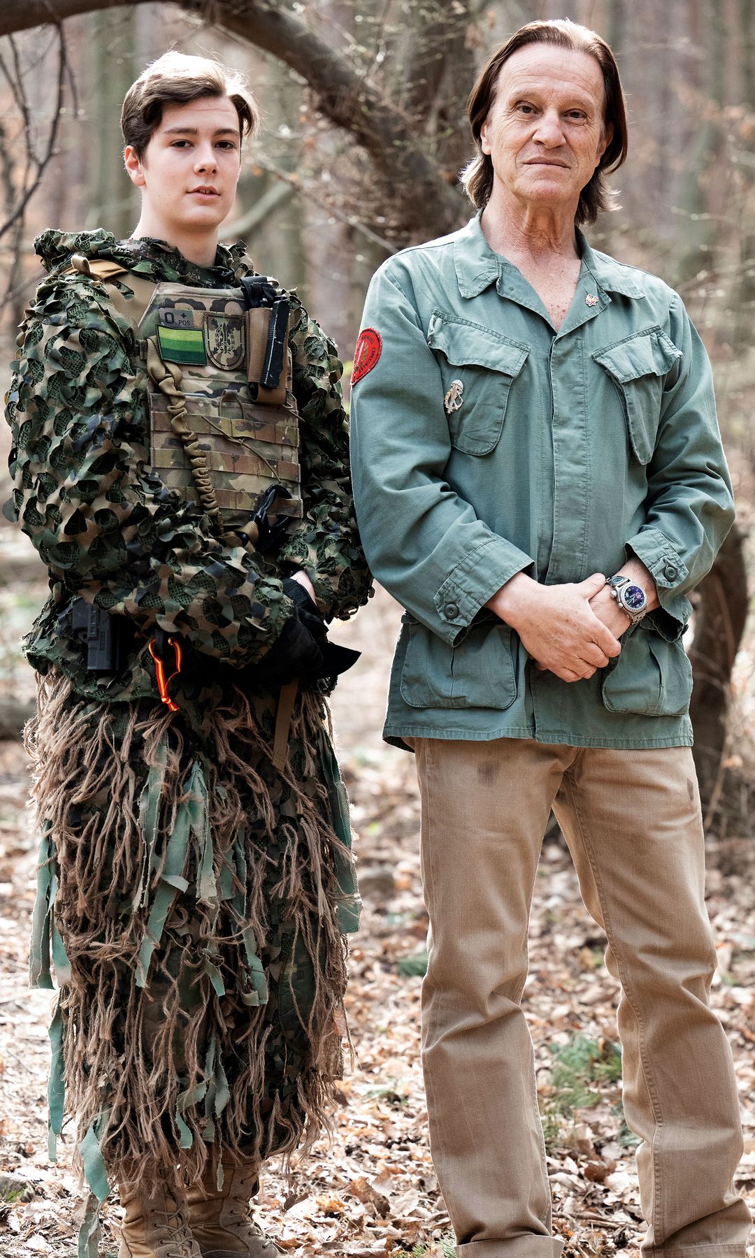 Simeón de Bulgaria con su padre, Kitín Muñoz