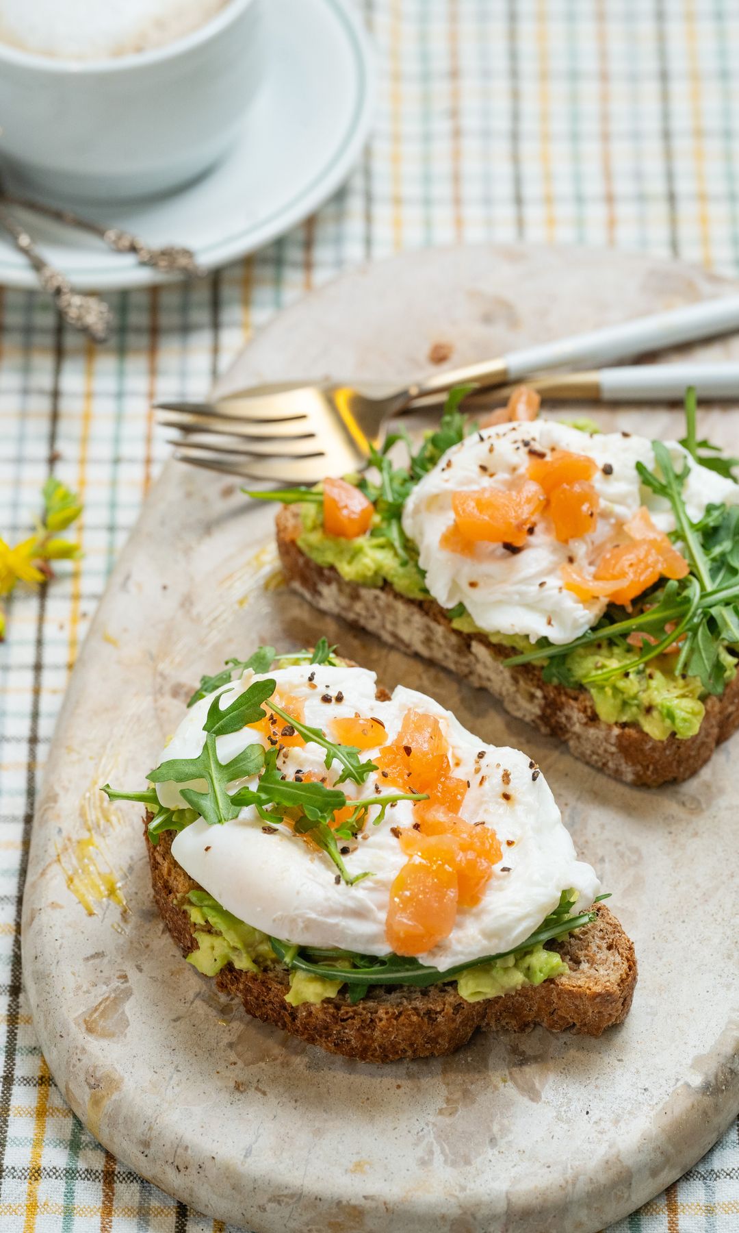 Un desayuno saludable rico en proteína