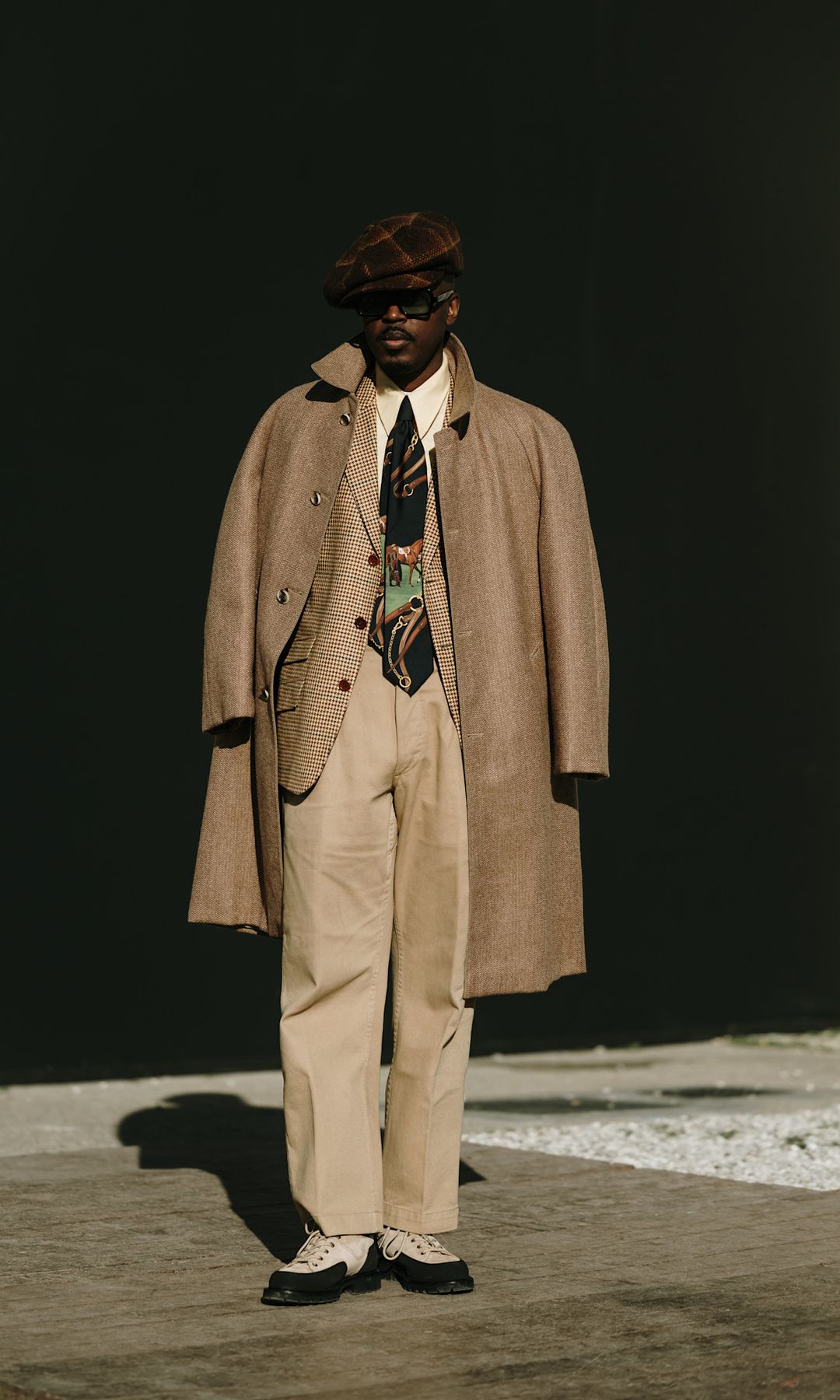 Look de street style Pitti Uomo O/I 2025-26