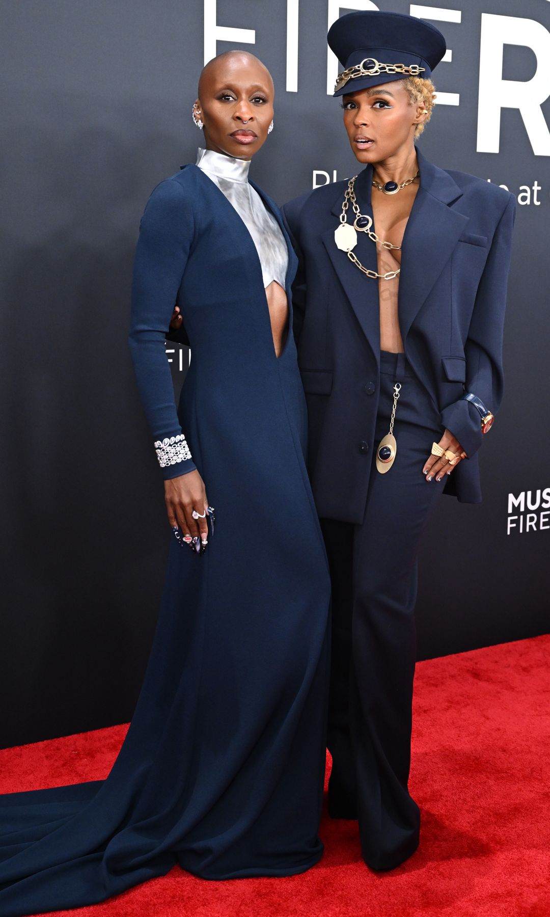 Cynthia Erivo, Janelle Monae at the 67th GRAMMY Awards held at the Crypto.com Arena on February 2, 2025 in Los Angeles, California. (Photo by Gilbert Flores/Billboard via Getty Images)