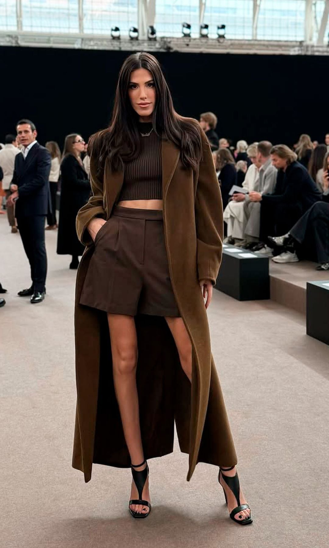 Carla Hinojosa en el desfile de Max Mara