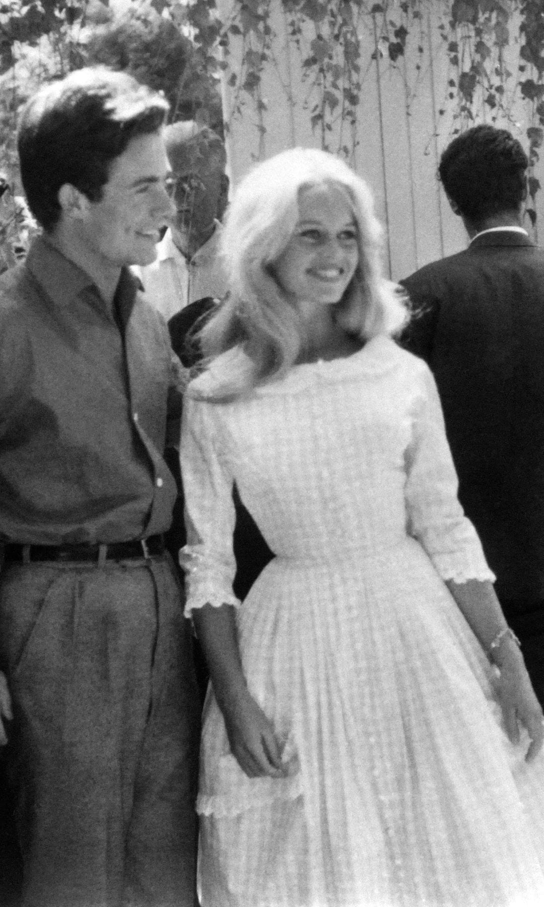 Brigitte Bardot en su boda con Jacques Charrier