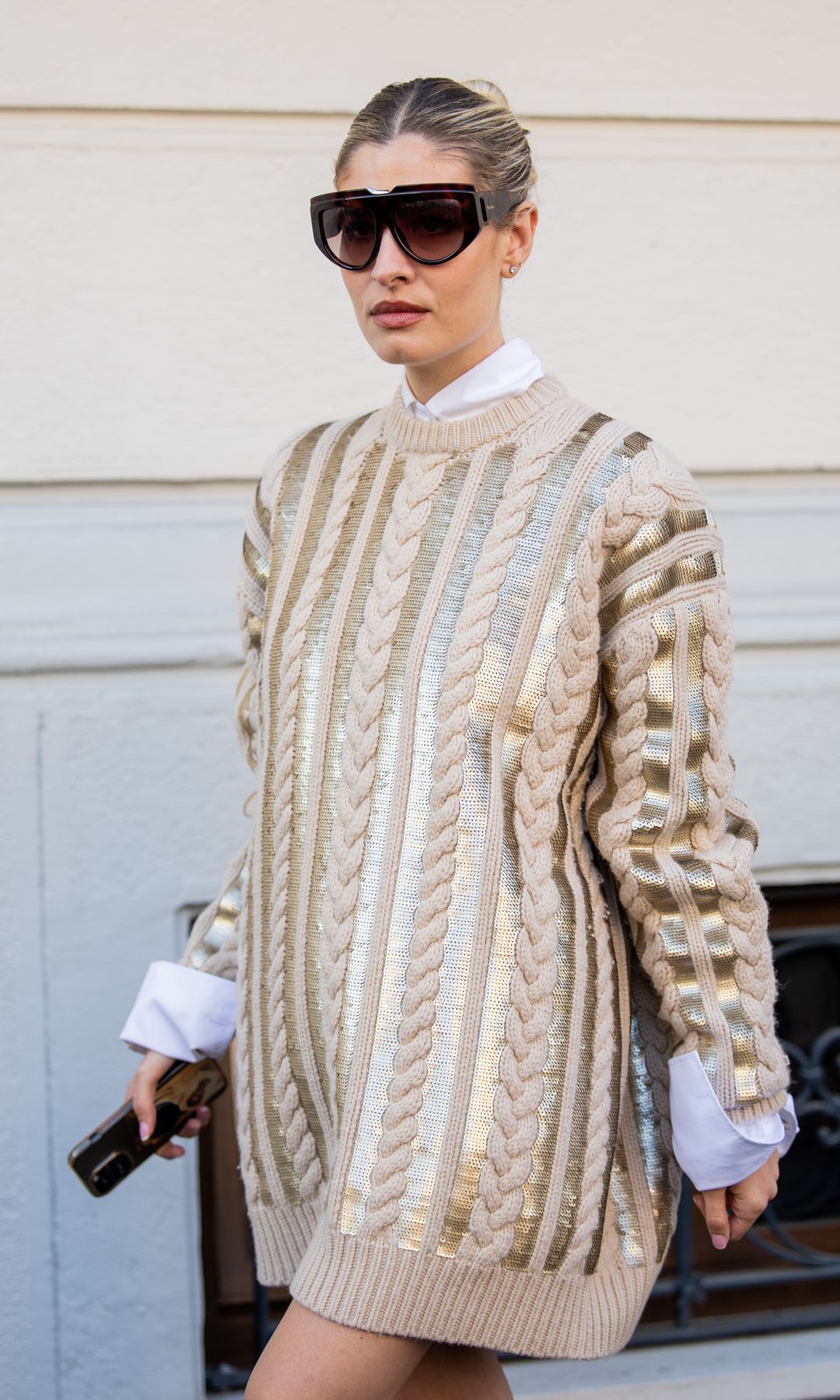 Teresa Andrés Gonzalvo en el desfile de Max Mara en Milan Fashion Week